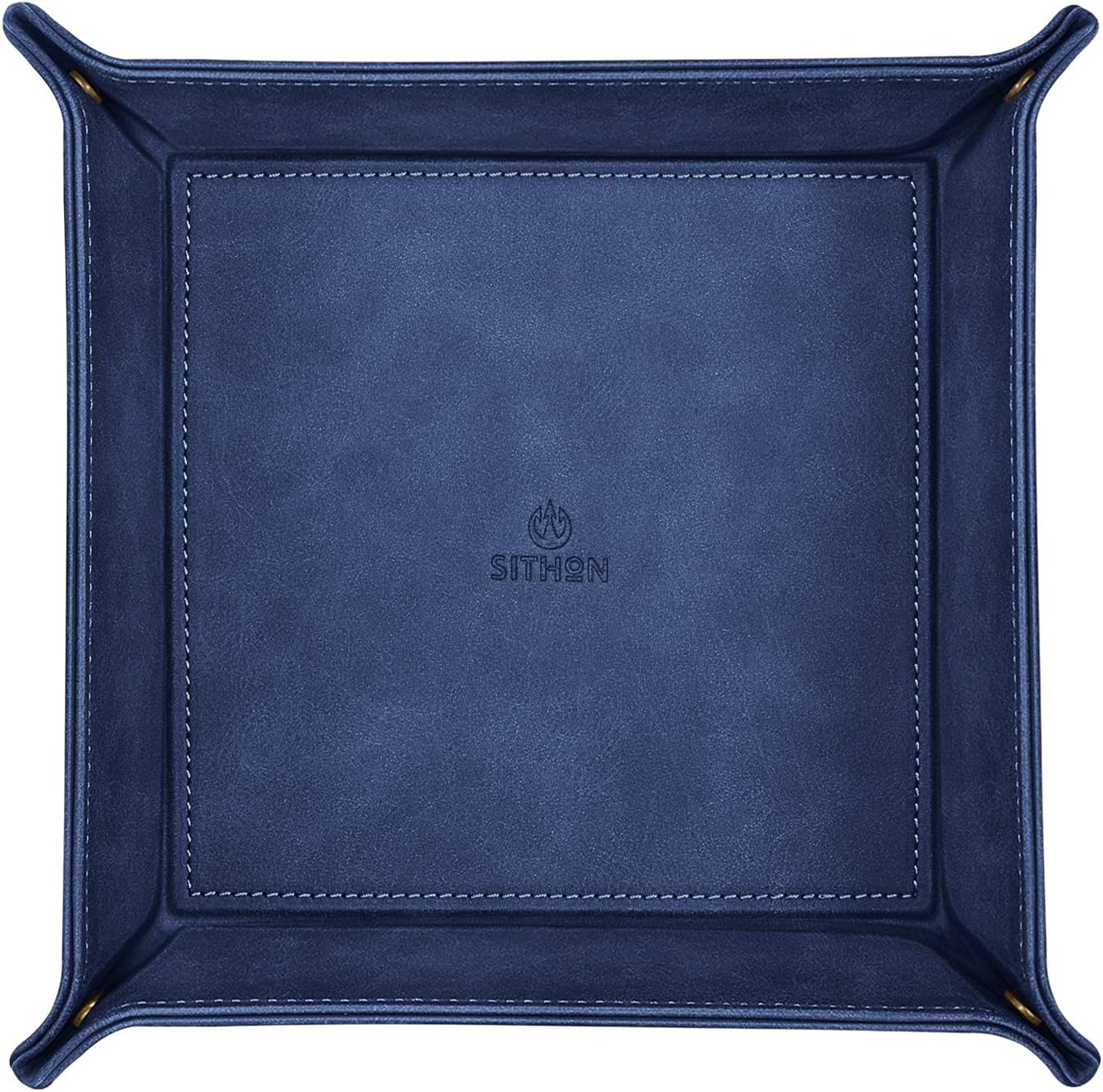 Valet Tray Desktop Storage Organizer / Dark Blue