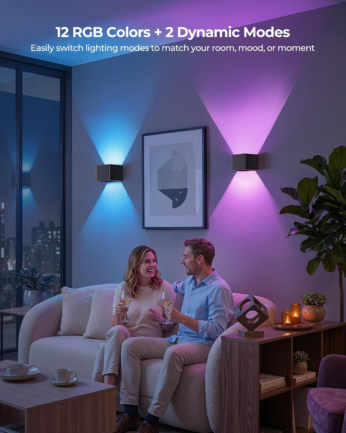 iMaihom Motion Sensor Wall Lights with Remote, 5000mAh Rechargeable Battery Operated Wall Sconces, Wireless Indoor Up