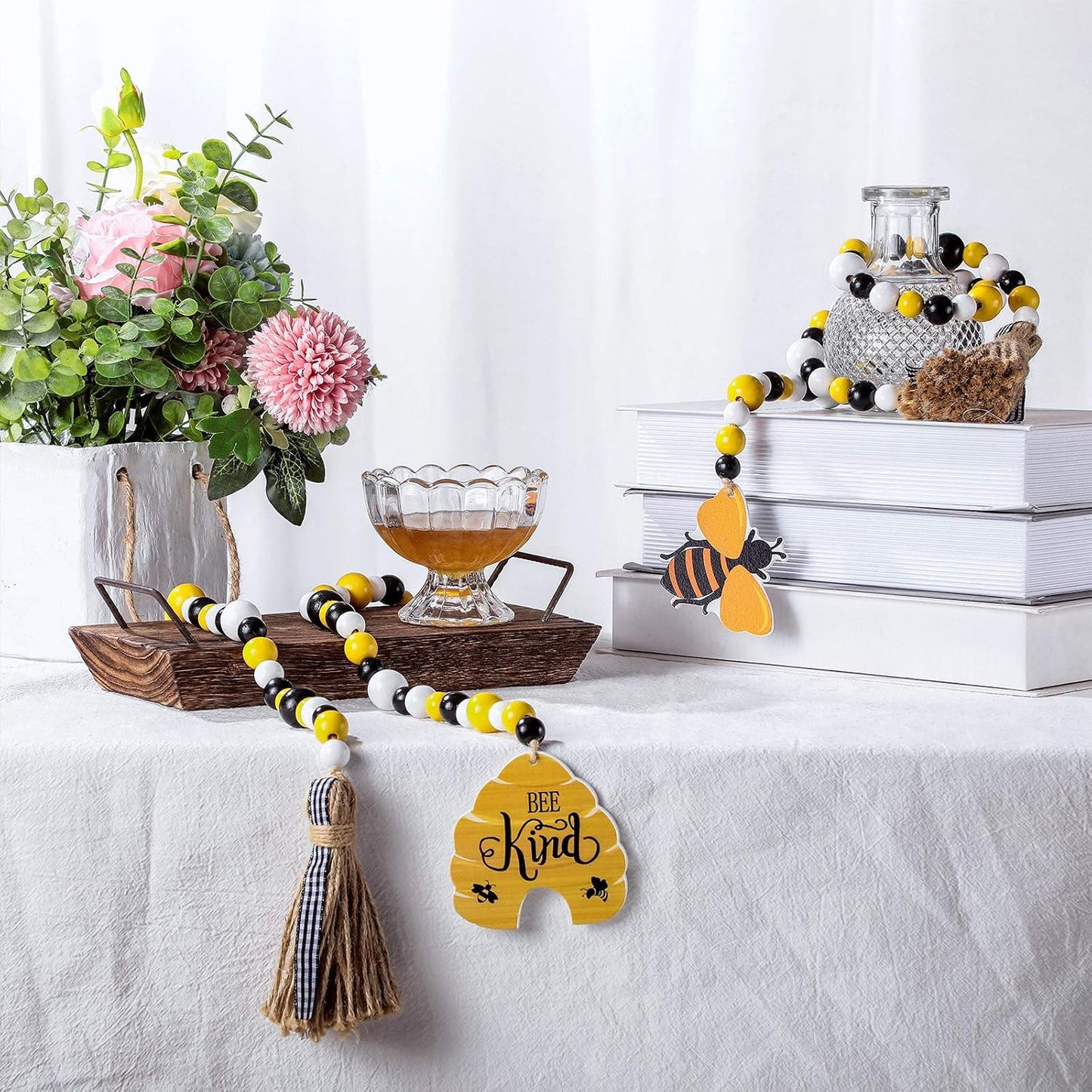 Honey Bee Baby Shower Decoration Bee Garland / Set of 2