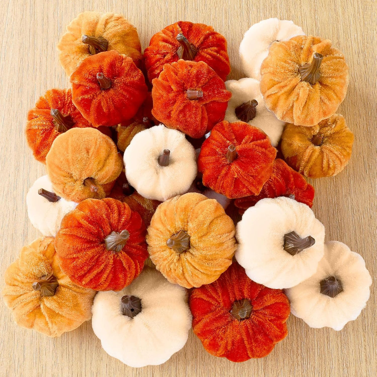 Thiccywoov 4 Sets Halloween Table Centerpiece Decorations Artificial Black Pumpkins Eucalyptus with Metal Vase Faux Pumpkins Plants in Pots for Halloween Trick or Treat Party Home Dining Table Decor