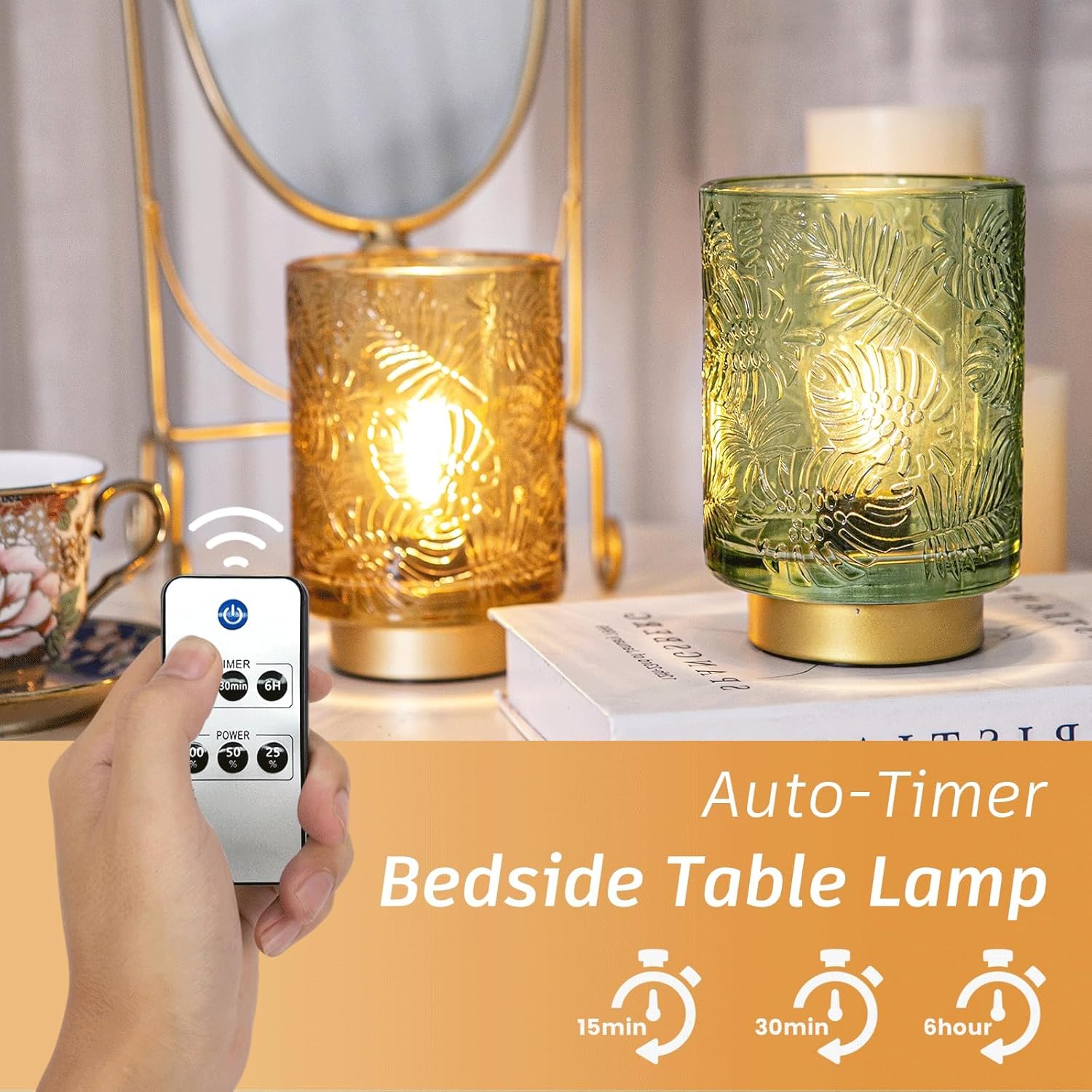 Dimmable Brightness Wireless Lamp / Gold