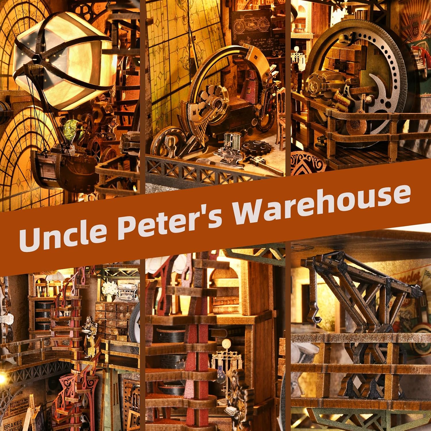 DIY 3D Wooden Puzzle Bookend / Uncle Peter's Warehouse