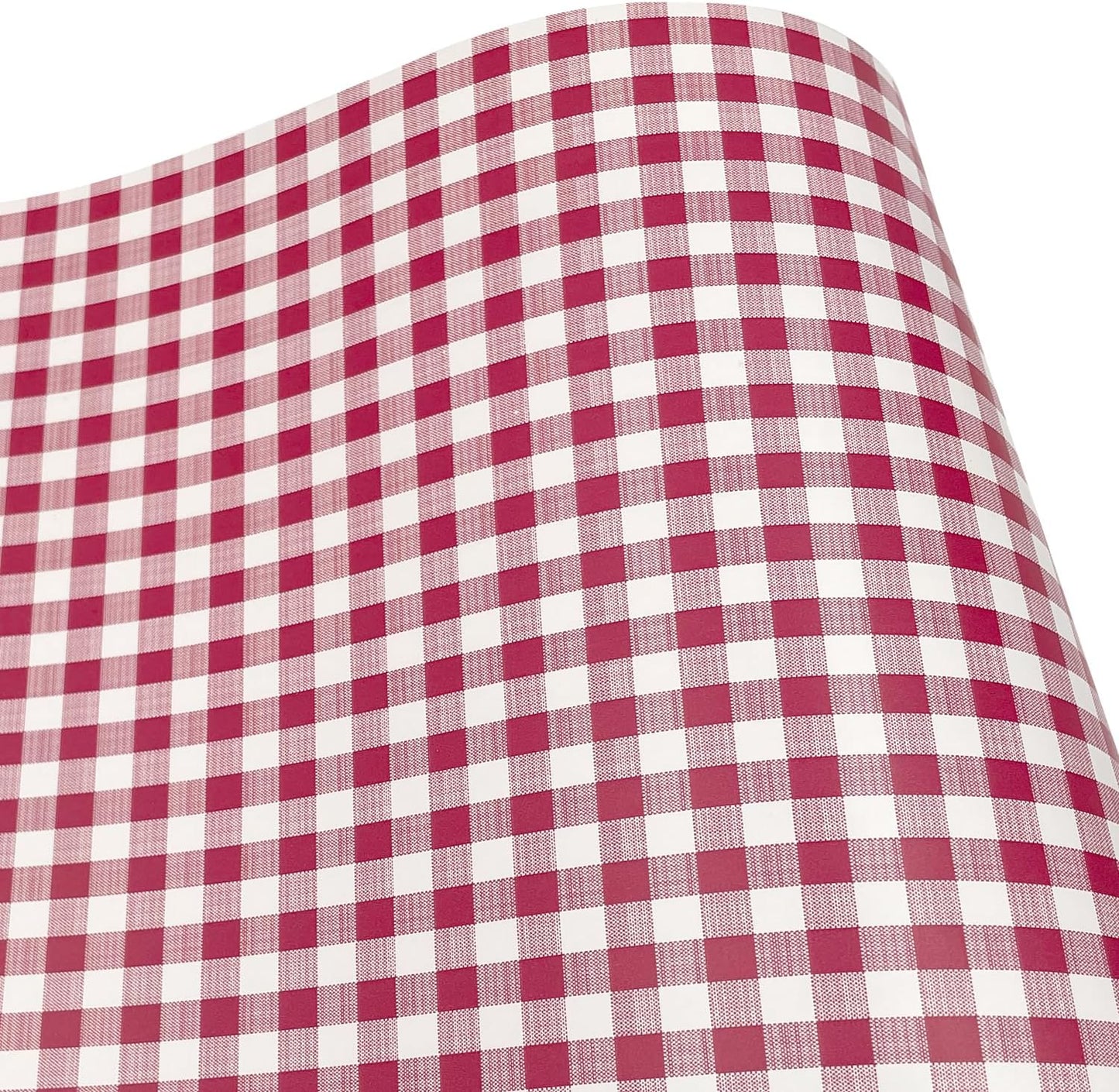 Wallpaper Roll Holiday Checker Peel and Stick Wall Tabletops Backsplash Vinyl / 393.7 x 17.7 / Red