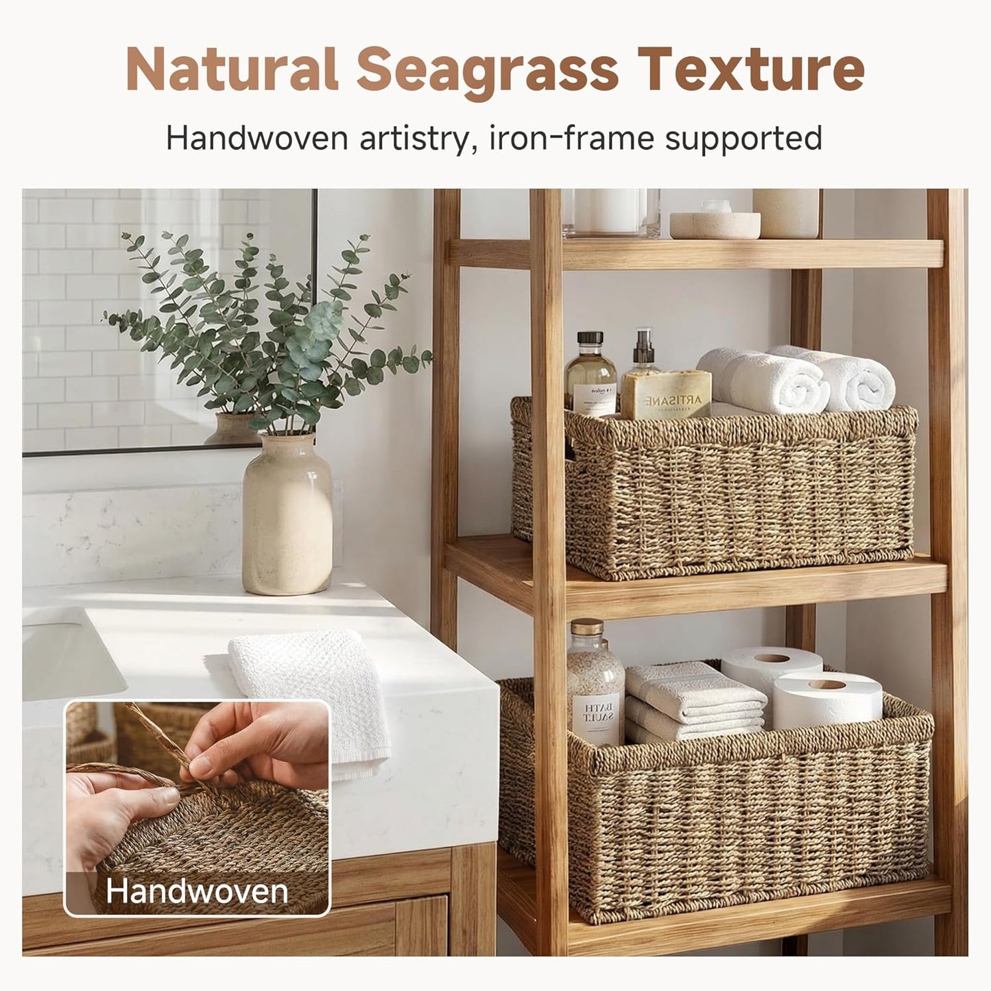Wicker Storage Baskets / Natural