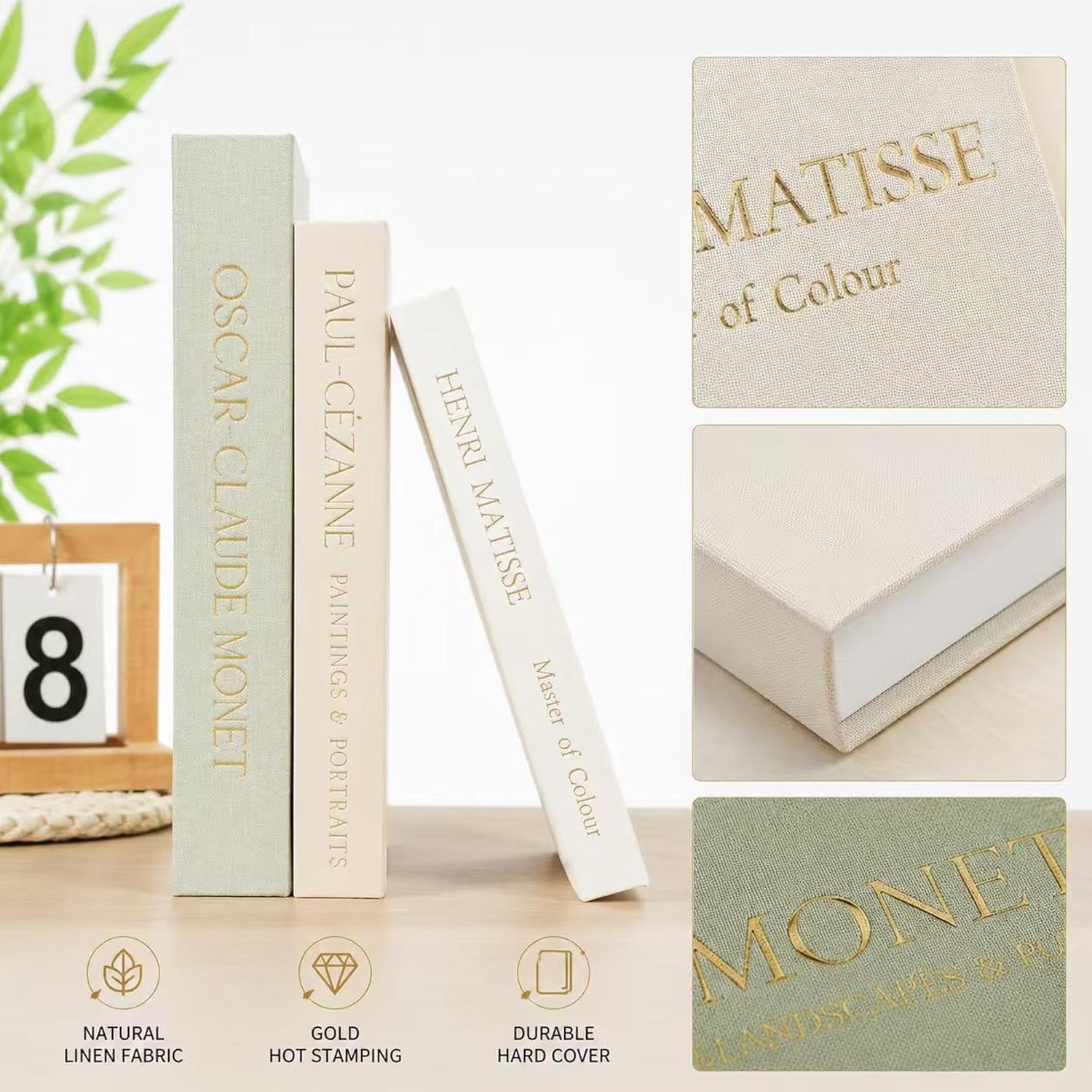 Aesthetic Faux Books / Mint Green / Set of 3