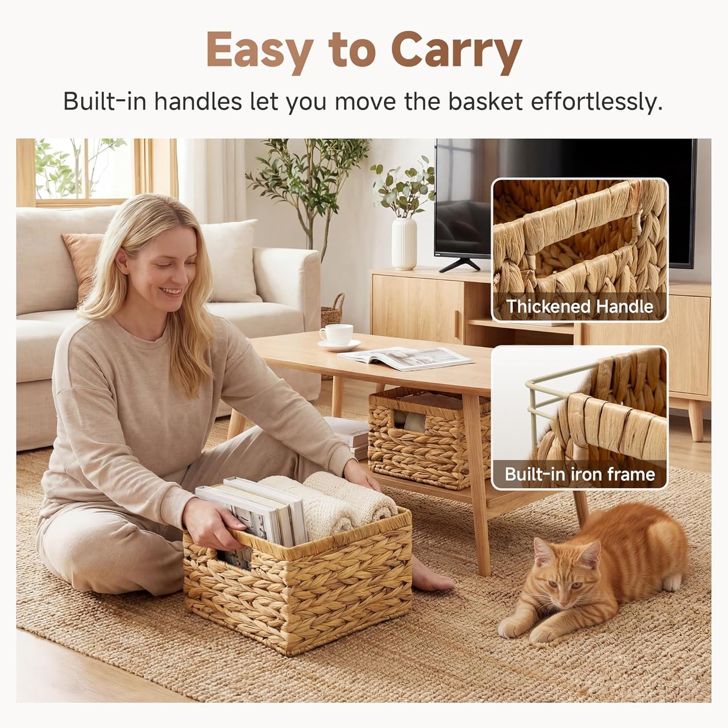 Wicker Storage Basket / Natural