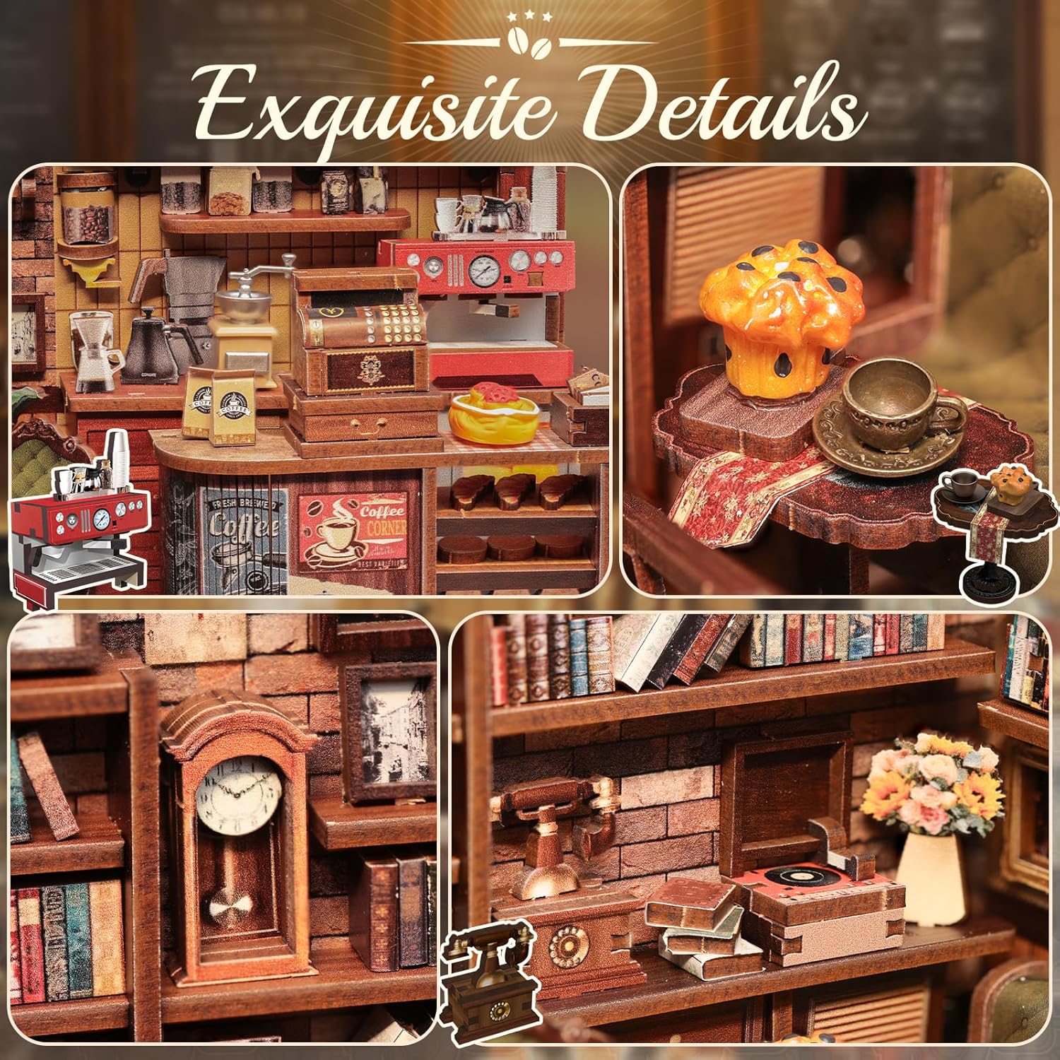 Book Nook Kit / Corner Coffee Shop