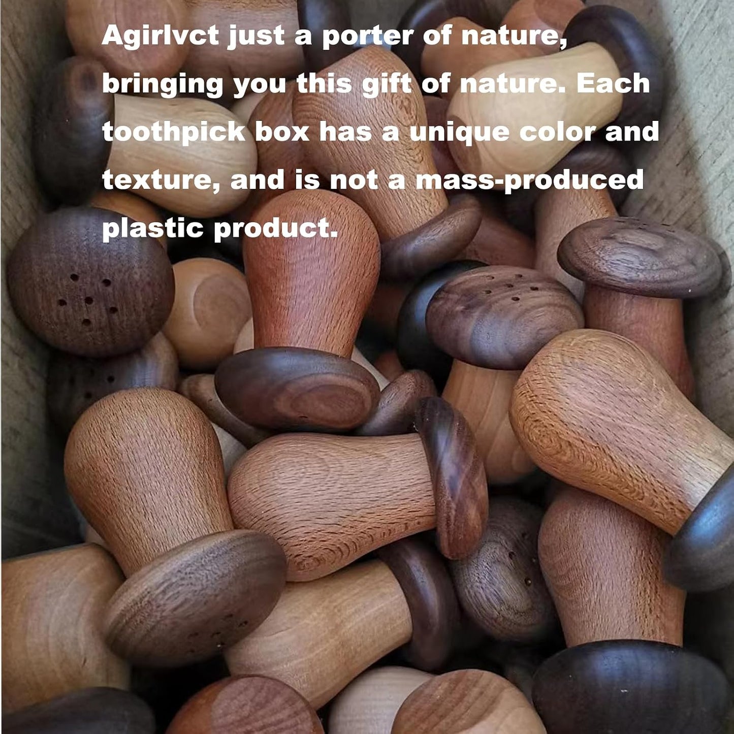 Wooden Toothpick Container / Style 1
