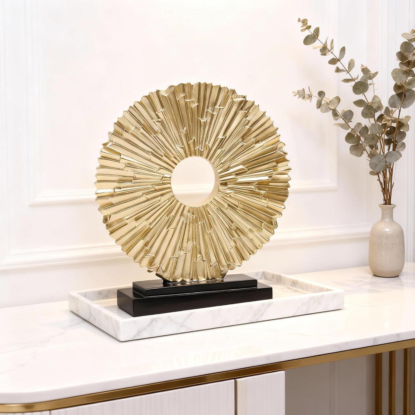 Unique Round line Statue / 96-gold