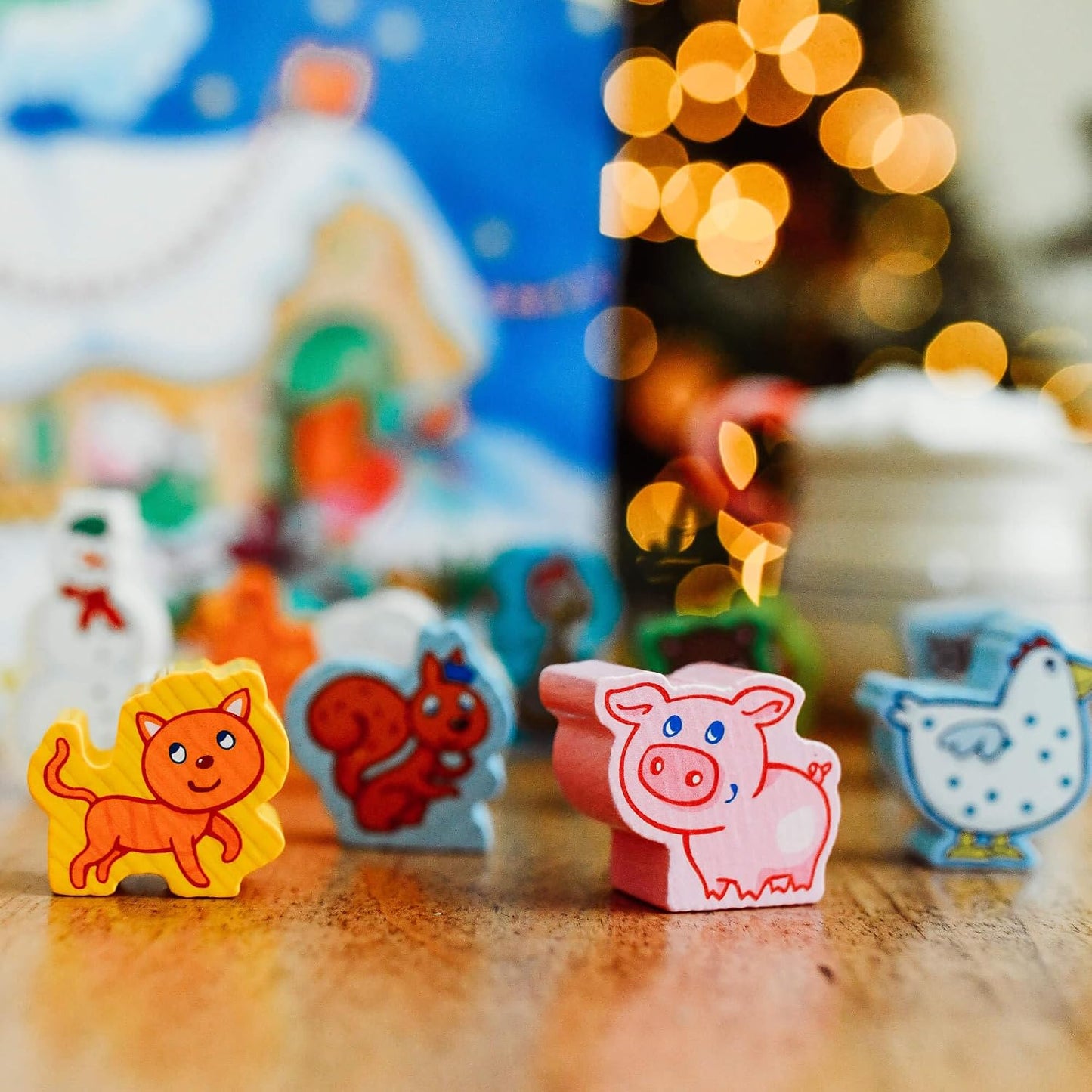 HABA My First Advent Calendar Farmyard Themed Wooden Animals, Christmas Toddler Activities, A Reusable Advent Calendar
