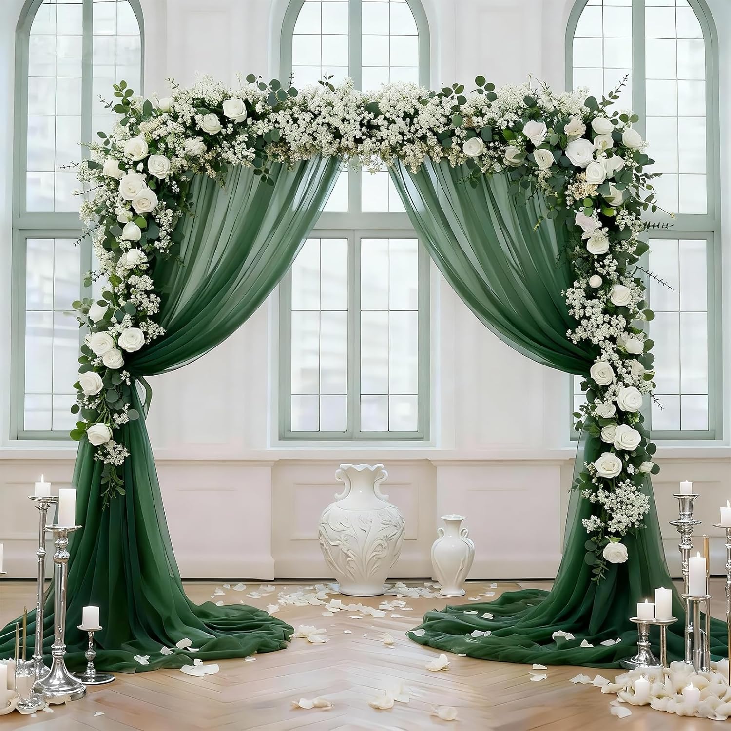 Real Touch Babys Breath Artificial Flowers Bulk / Silver / Set of 110