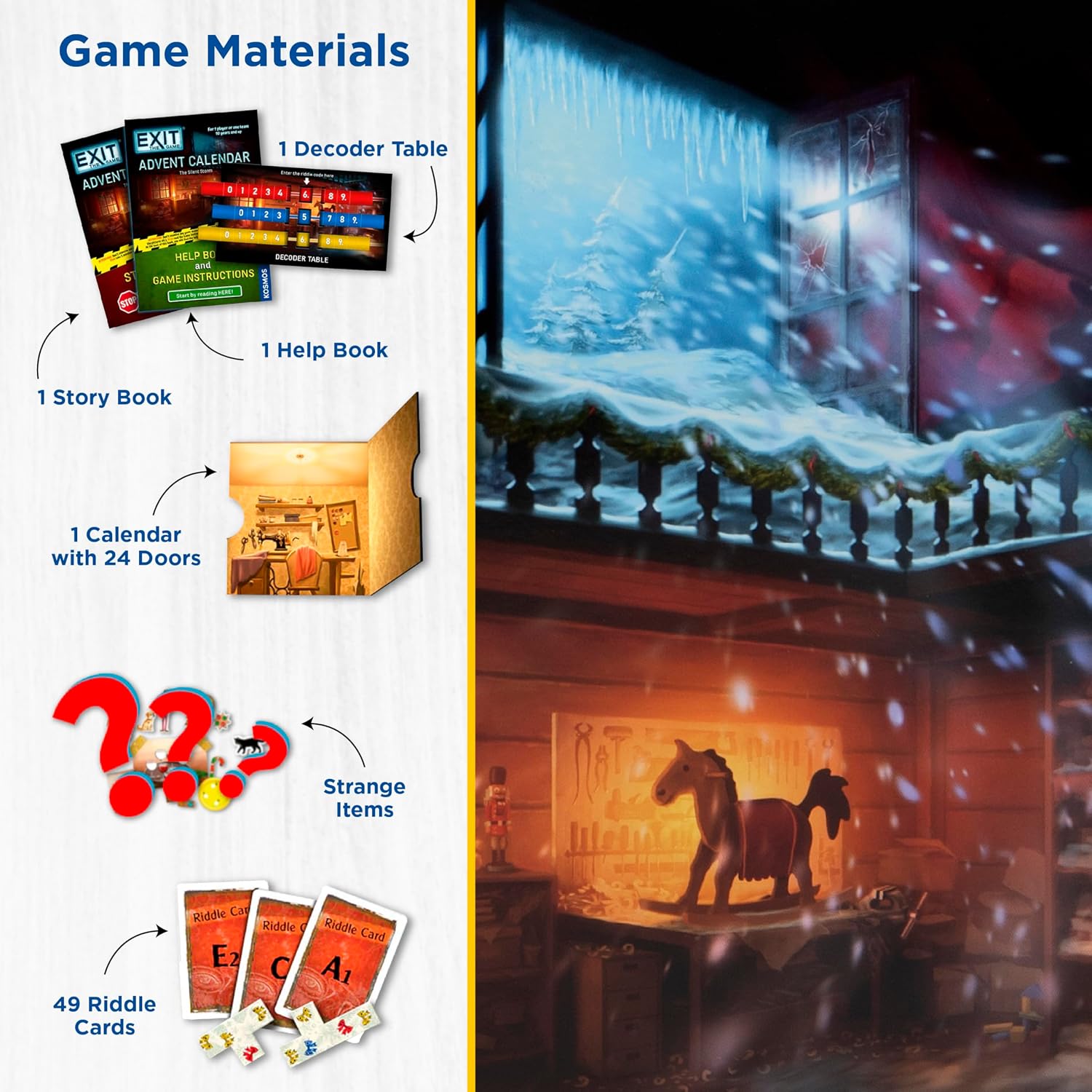 EXIT: The Game - Advent Calendar - The Silent Storm Family Game Cooperative Puzzle a Day Escape Room