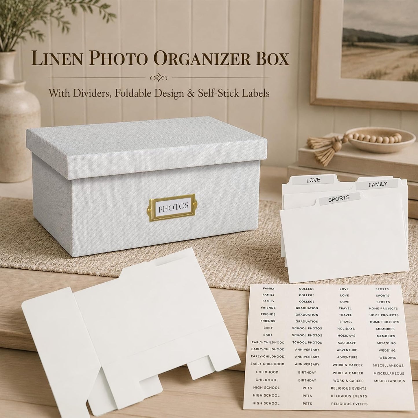 Large Capacity Organizer Box / Beige