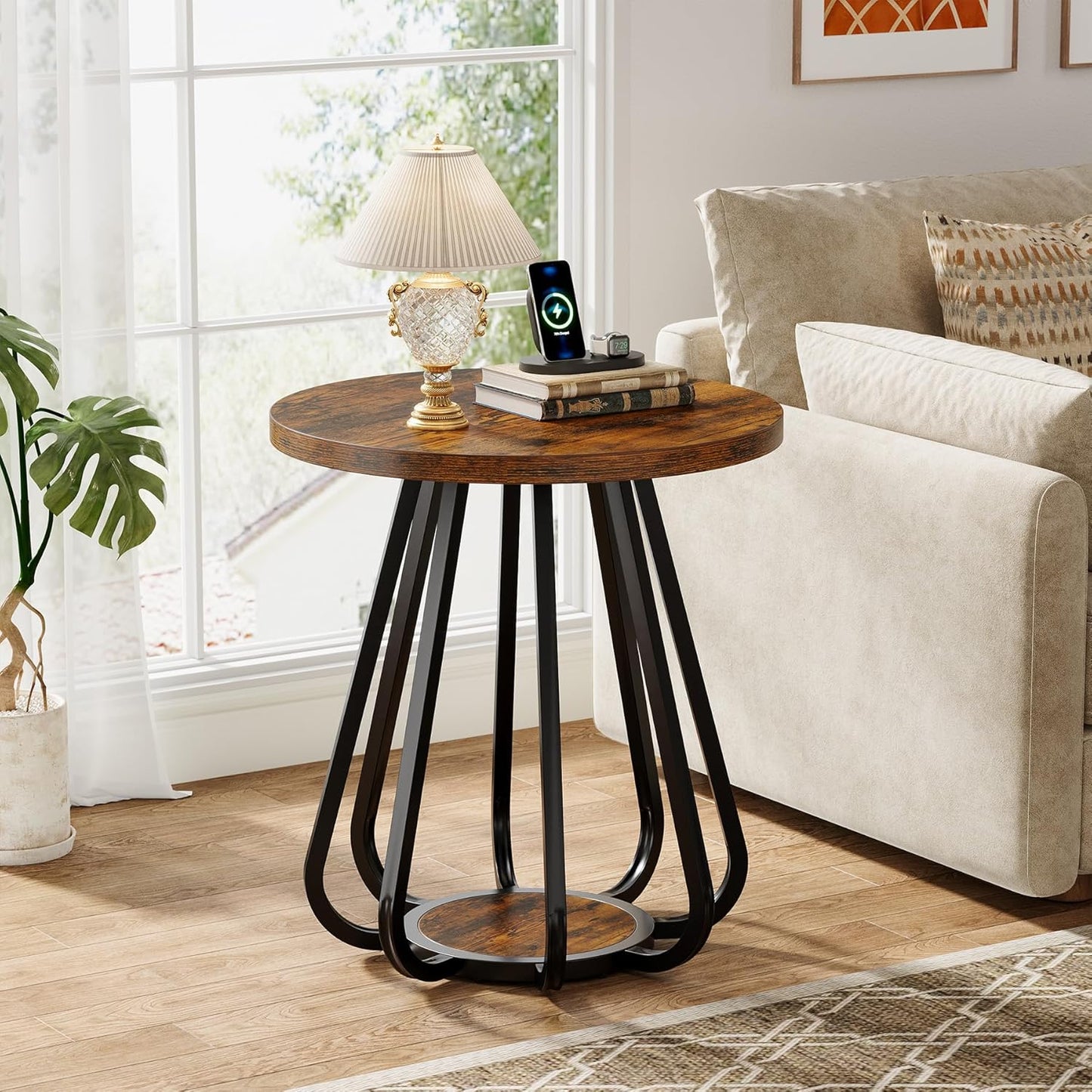 Metal Frame and Lower Shelf
