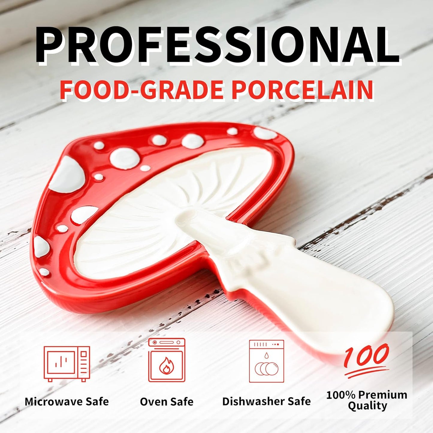 Mushroom Utensil Spatula Holder for Cooktop