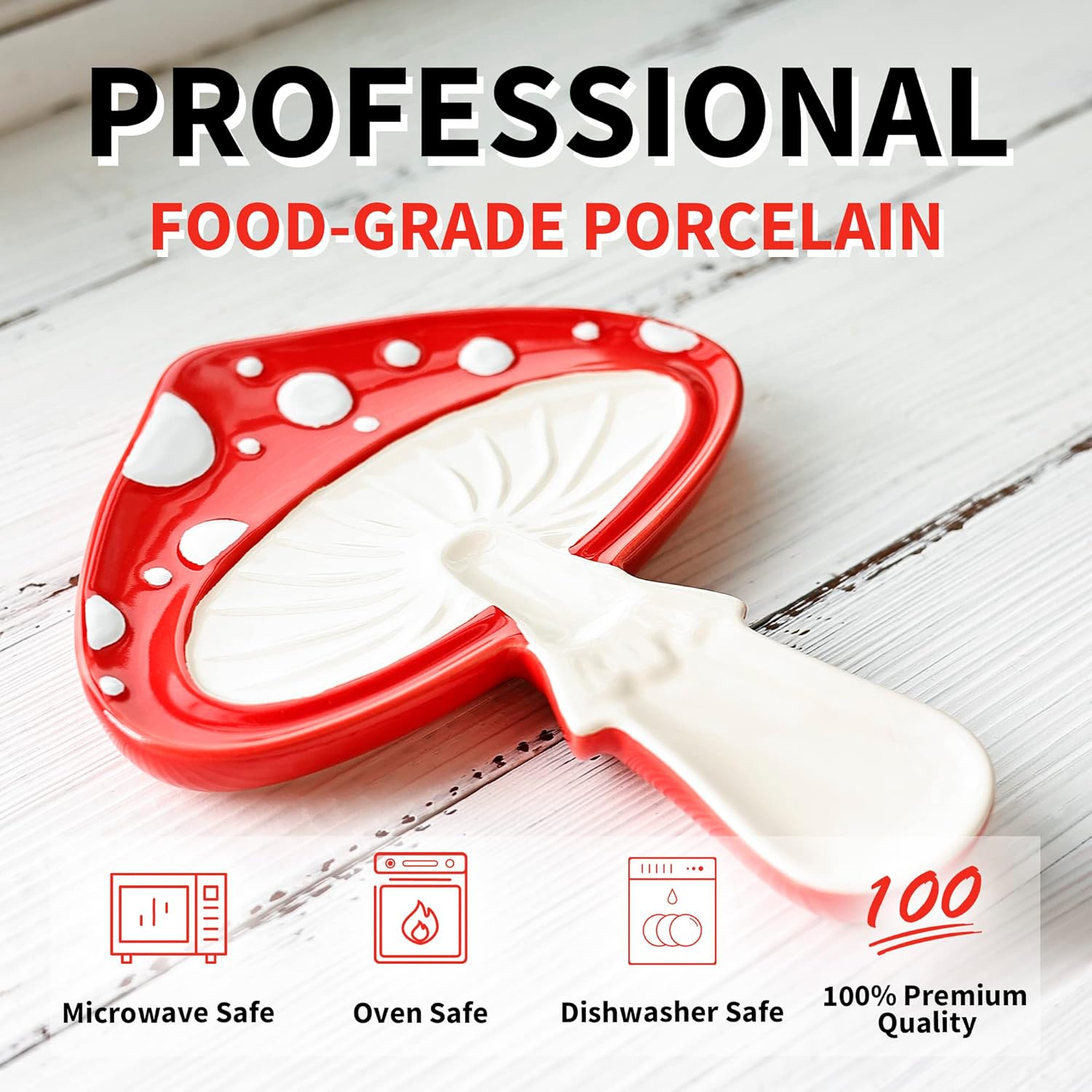 Mushroom Utensil Spatula Holder for Cooktop