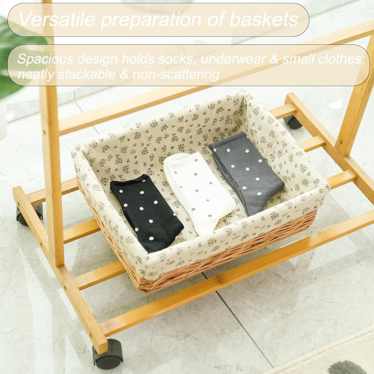Woven handmade baskets for storage