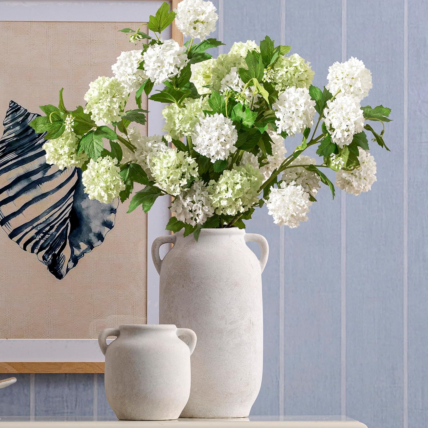 Farmhouse Rustic Table Vases / 6" Rustic / White / 6 Inch