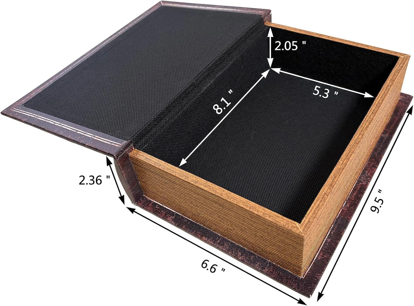 Wooden Decorative Book Box