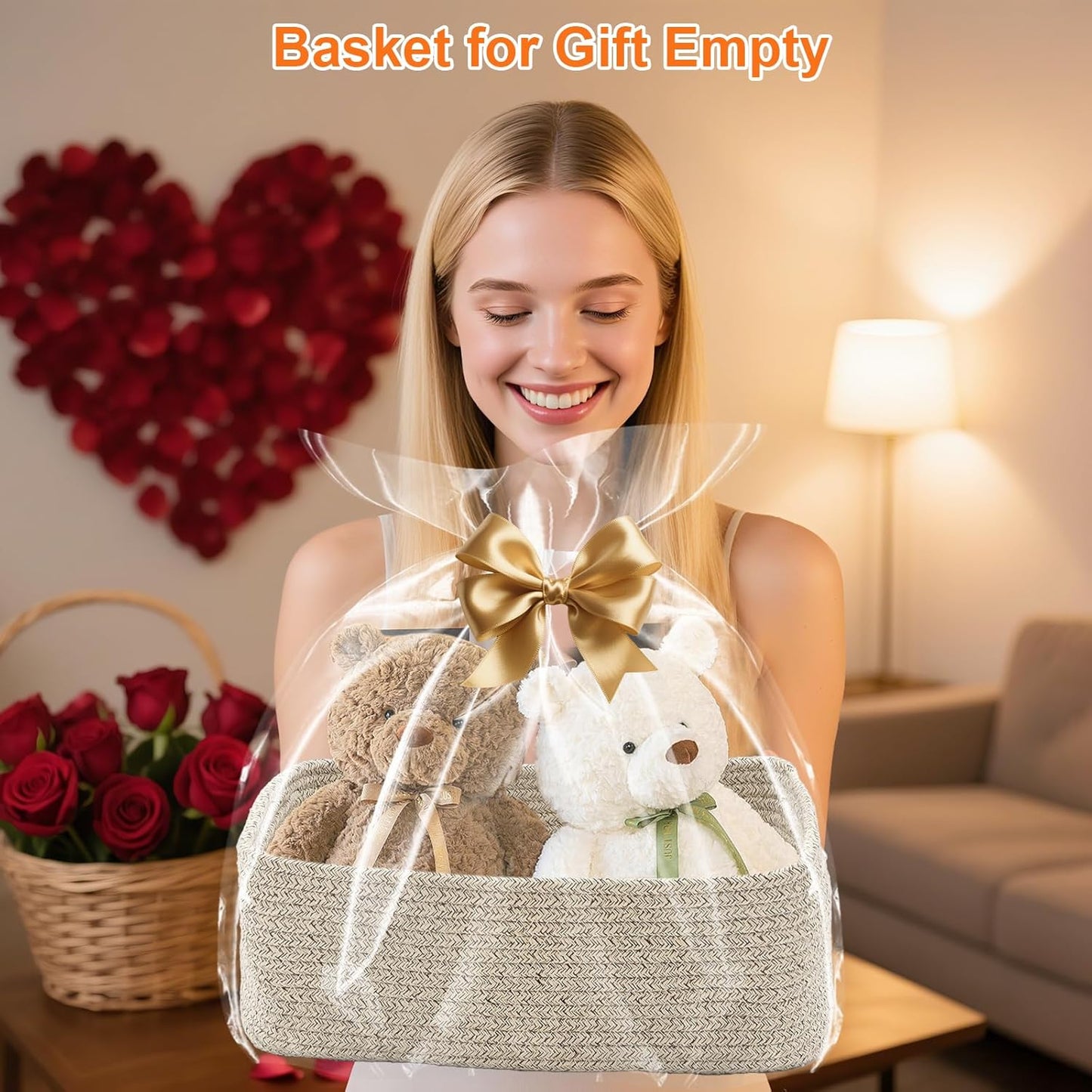 Small Woven Storage Baskets / Mixed Brown / S