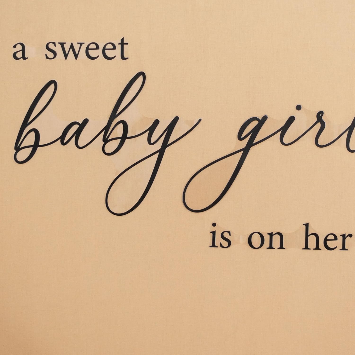 Removable Vinyl Sticker for Baby Shower / Black