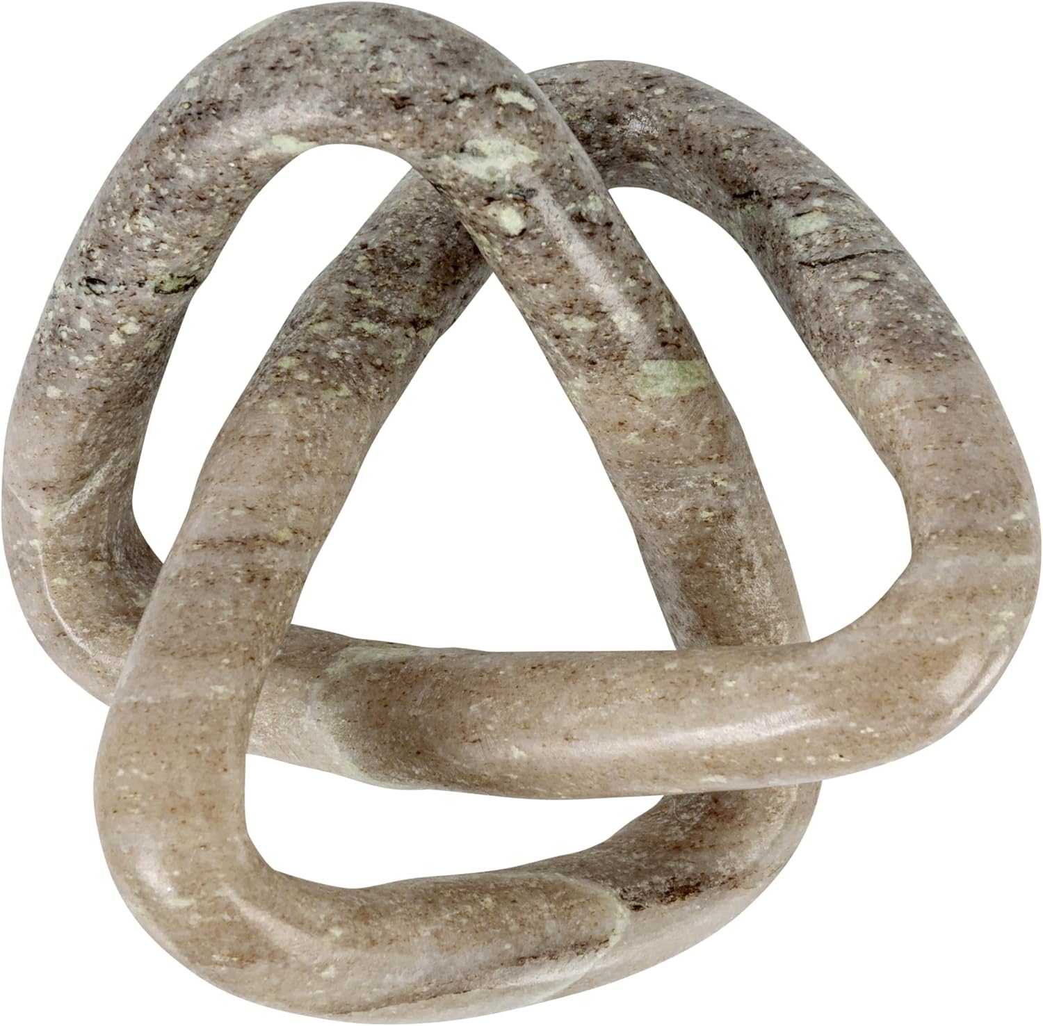 Creative Co-Op Modern Decorative Marble Link Knot / Beige