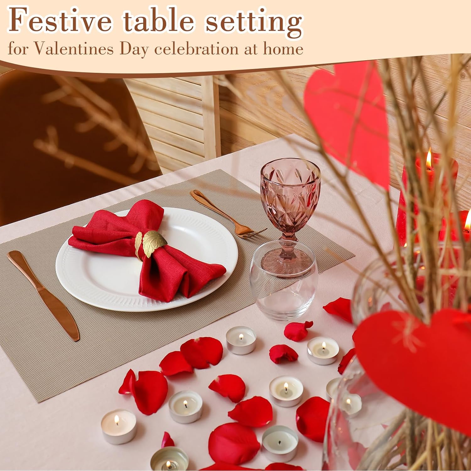 100 Pcs Gold Napkin Rings, Metal Leaf Shaped Holders for Wedding | Shiny Leaf Design, For Celebrations Receptions