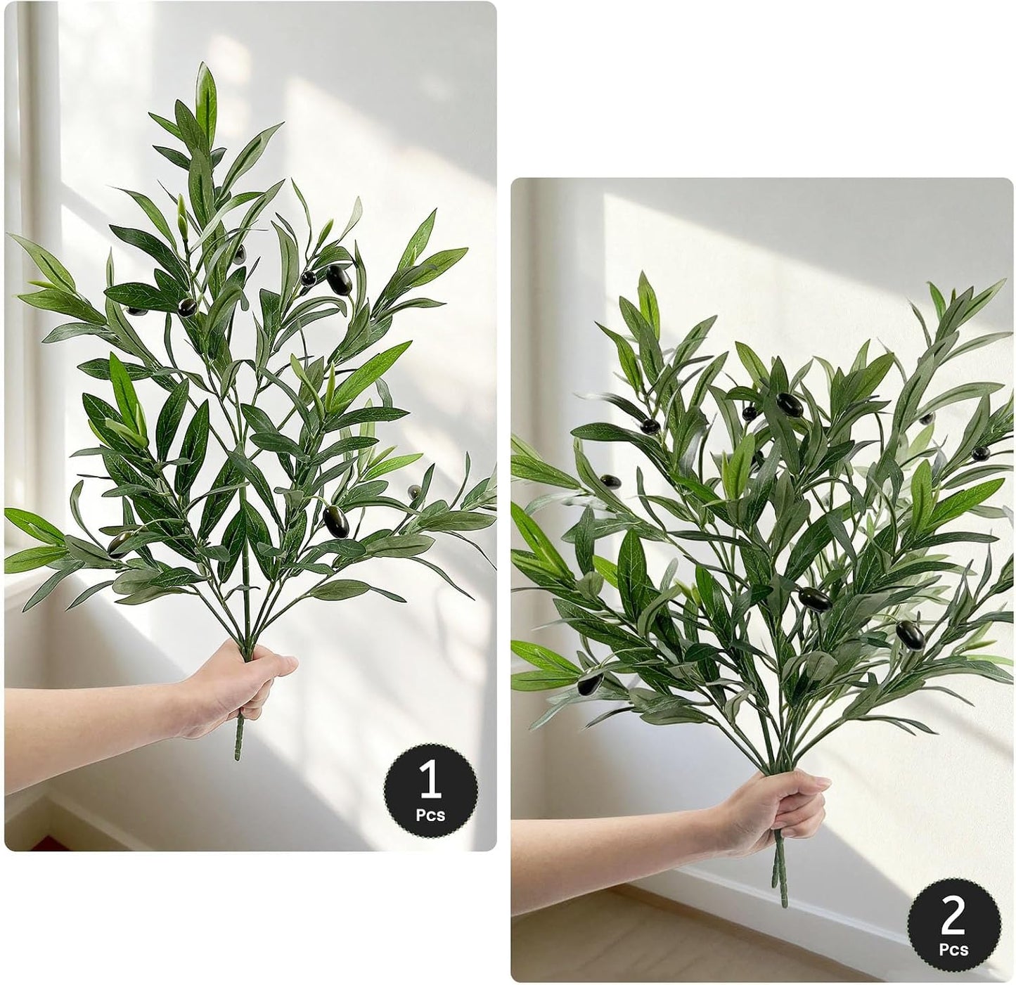 Faux Olive Branches / Set of 2