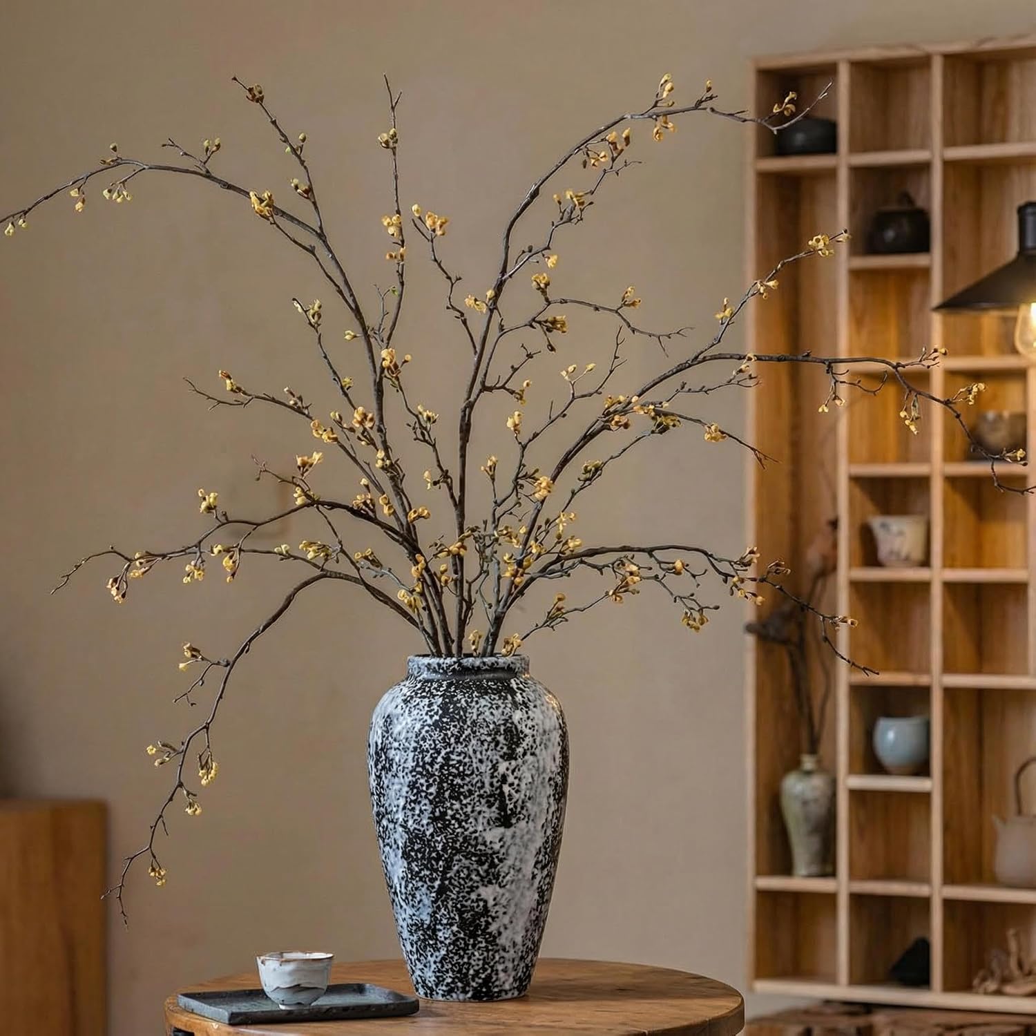 Rustic 10" Ceramic Vase / Speckled - 10" Medium