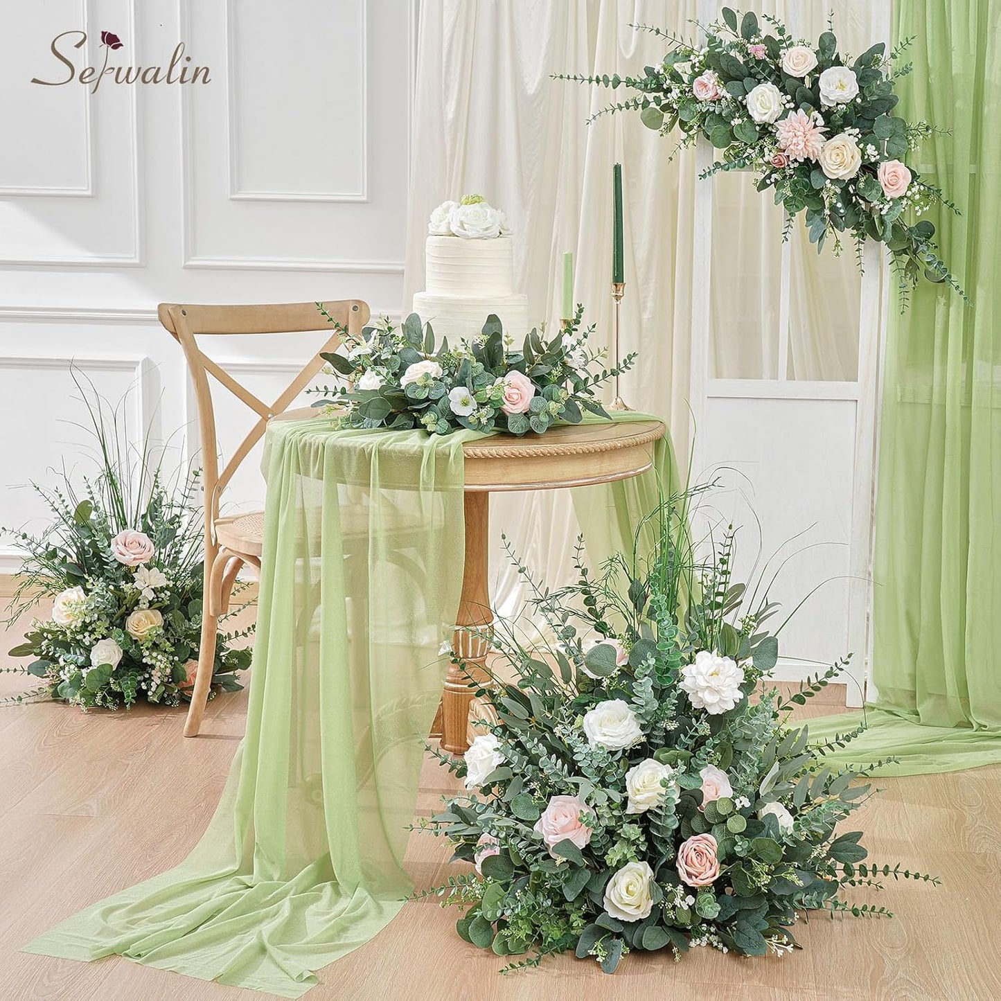 Artificial Greenery Dollar Eucalyptus / Attractive Eucalyptus Leaves Stems / Silver / Set of 130