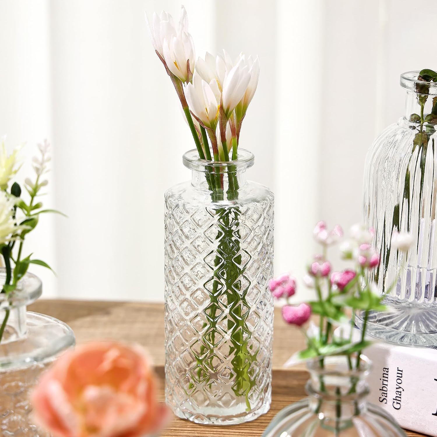 Clear Glass Bud Vases / Clear Series / Set of 30