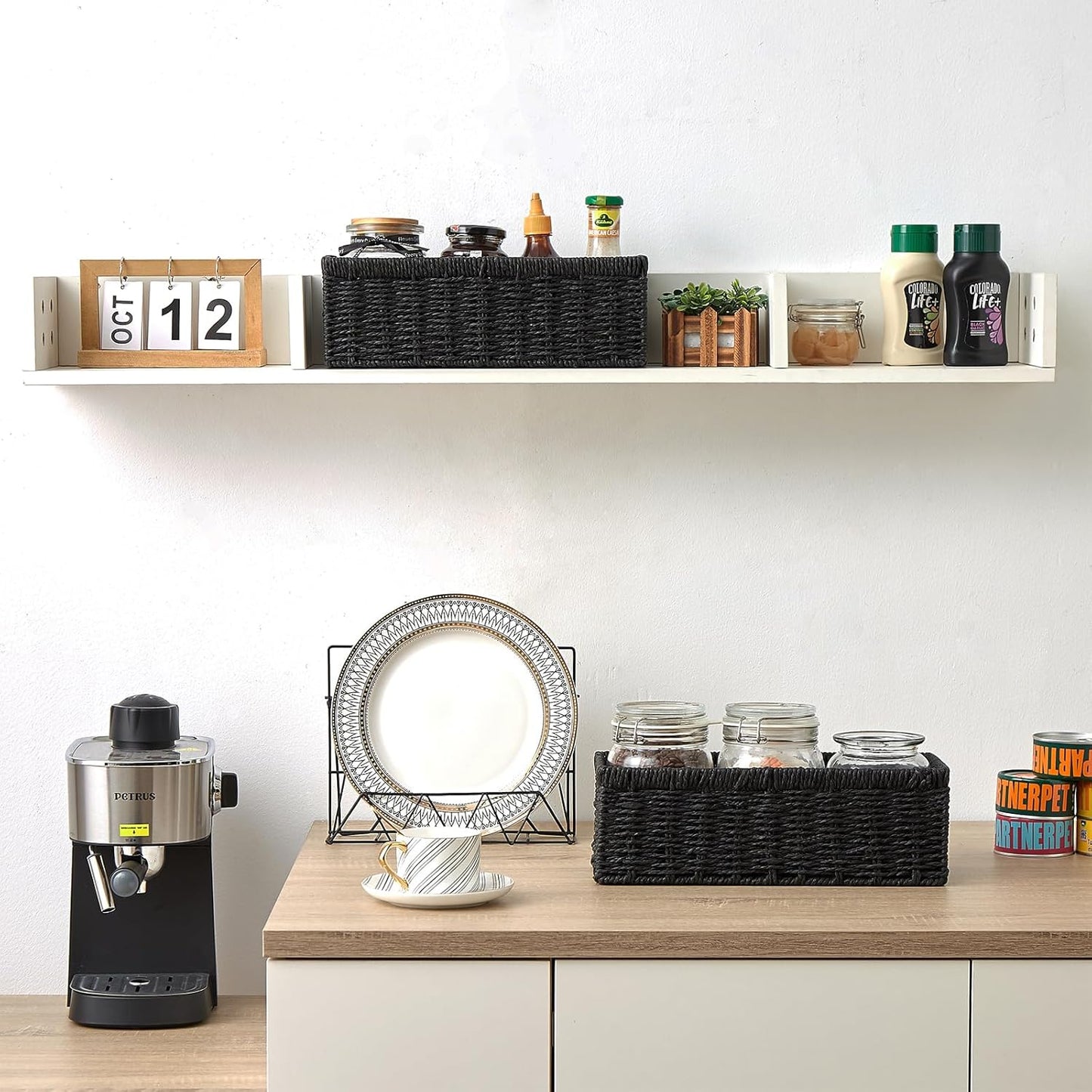 Wicker Baskets / Wicker Storage Basket / Paper Rope