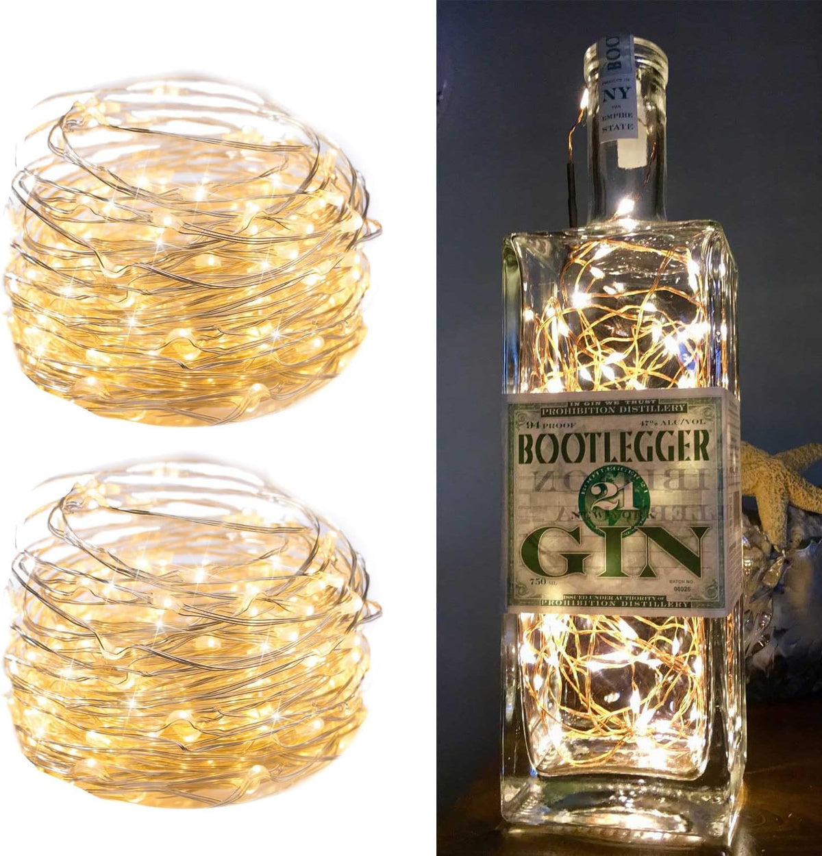 Minetom Fairy Lights Plug in, 33Ft 100LEDs String Lights for Bedroom