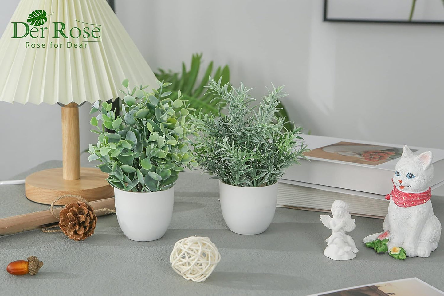 Faux Plants Indoor / Grey / Set of 4