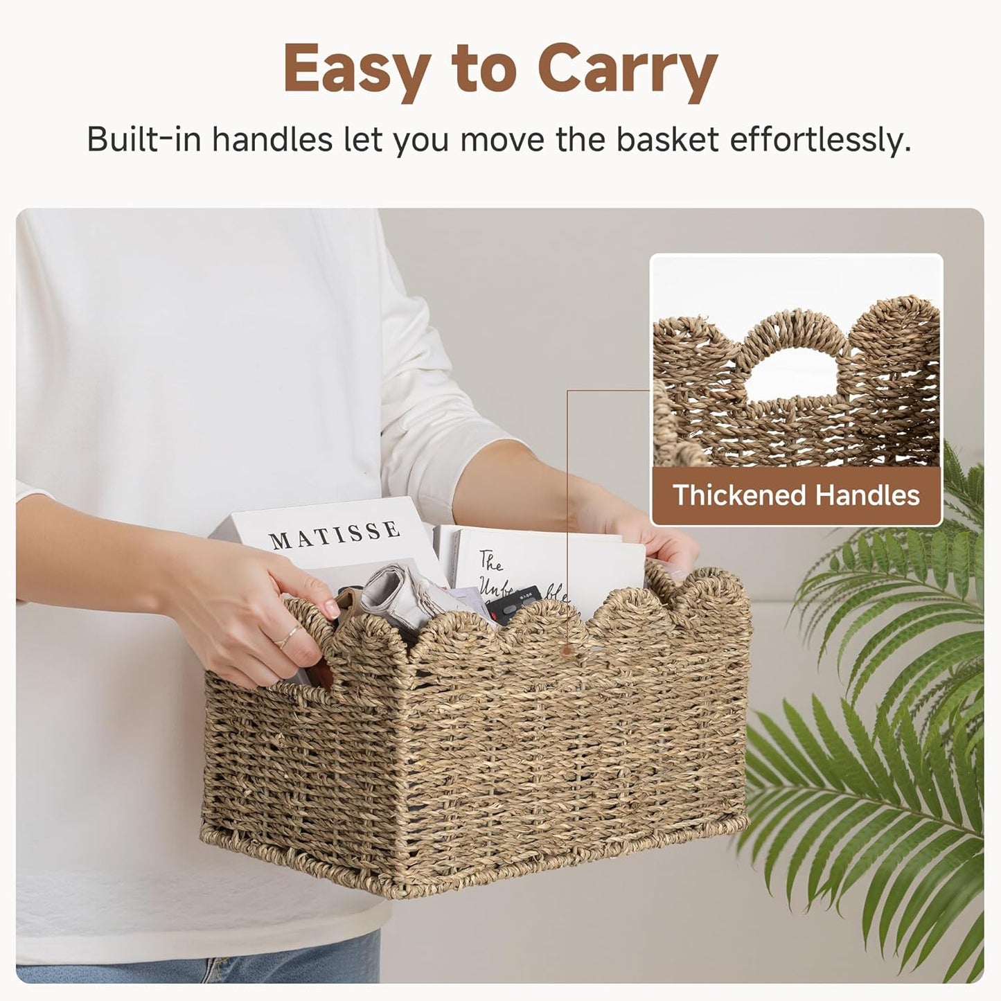 Hand-woven Rattan Baskets / Seagrass