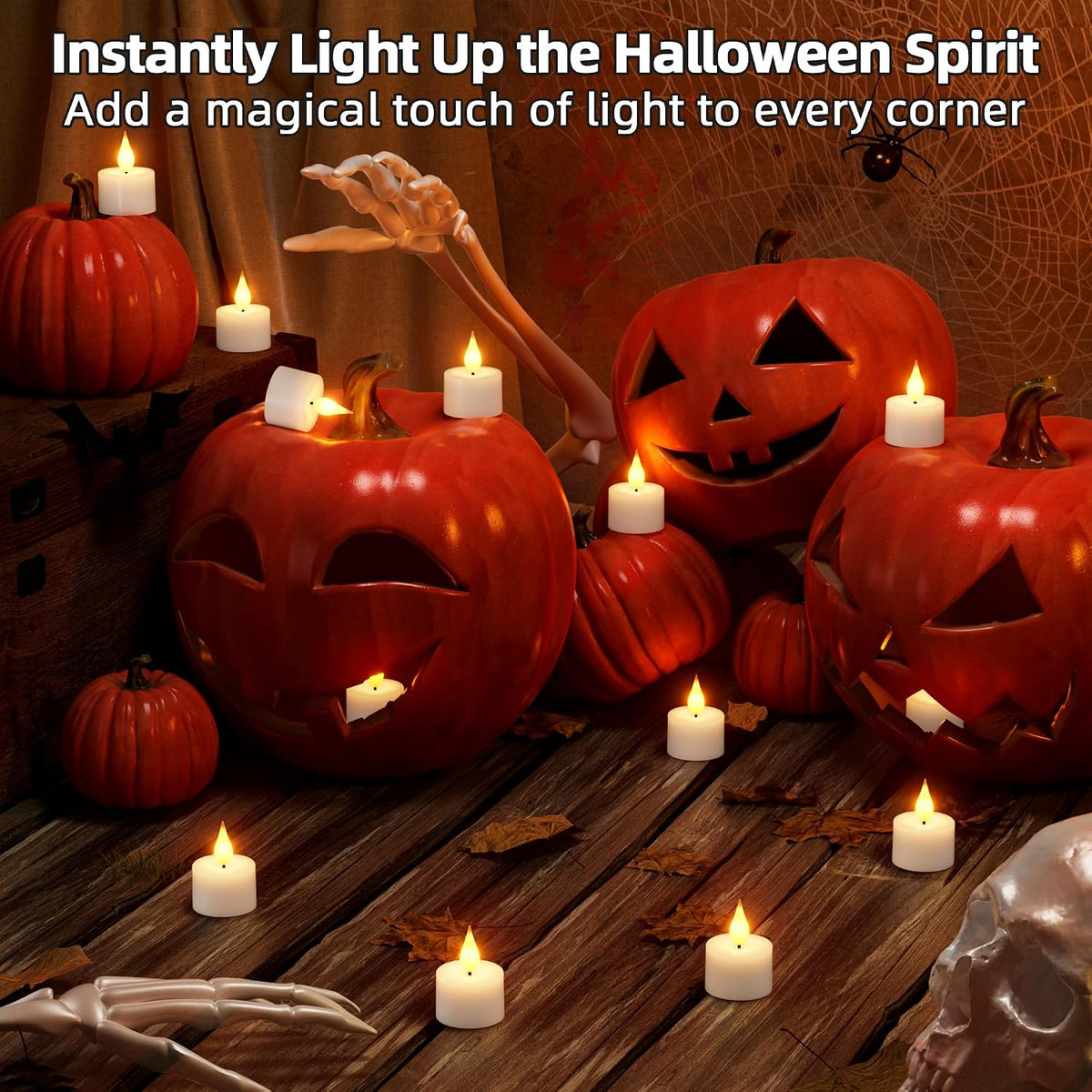 Rechargeable Flameless Tea Lights Candles with Remote Charging Base 12Pcs | Battery Operated Tea light with Timer, LED