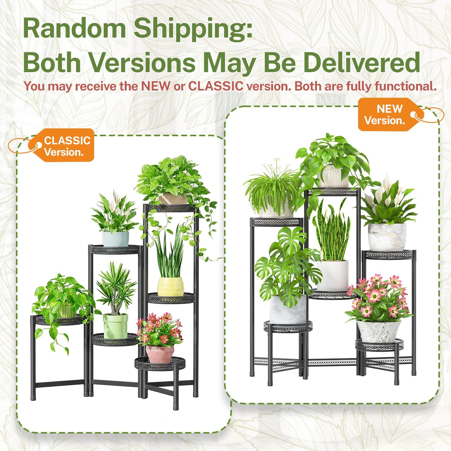 iDavosic.ly Plant Stand Indoor Outdoor, 6 Tier Iron Corner Shelf, Black | Tiered Tall Flower Display Holder, Folding