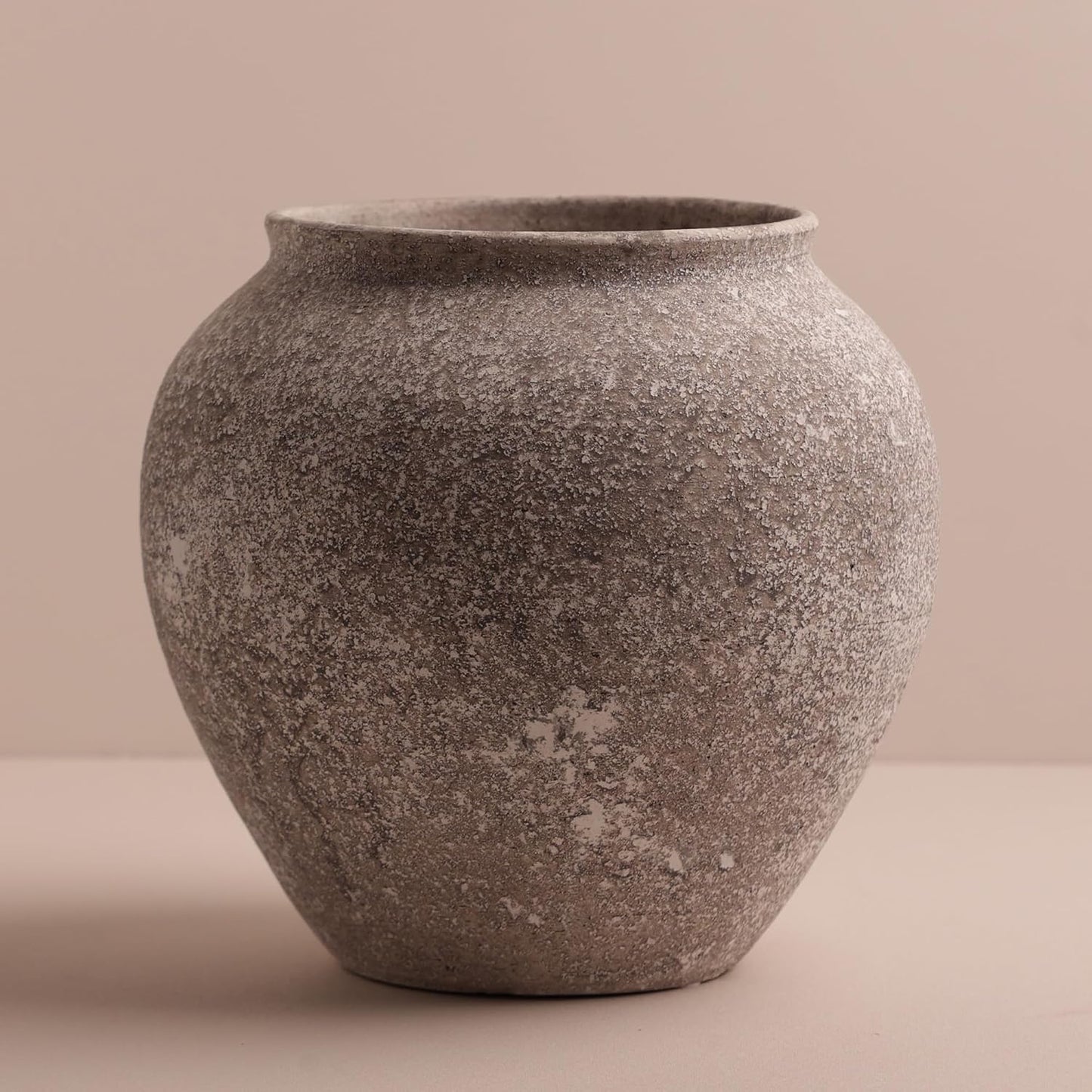 Textured Speckled Ceramic Vase / Speckled Stone