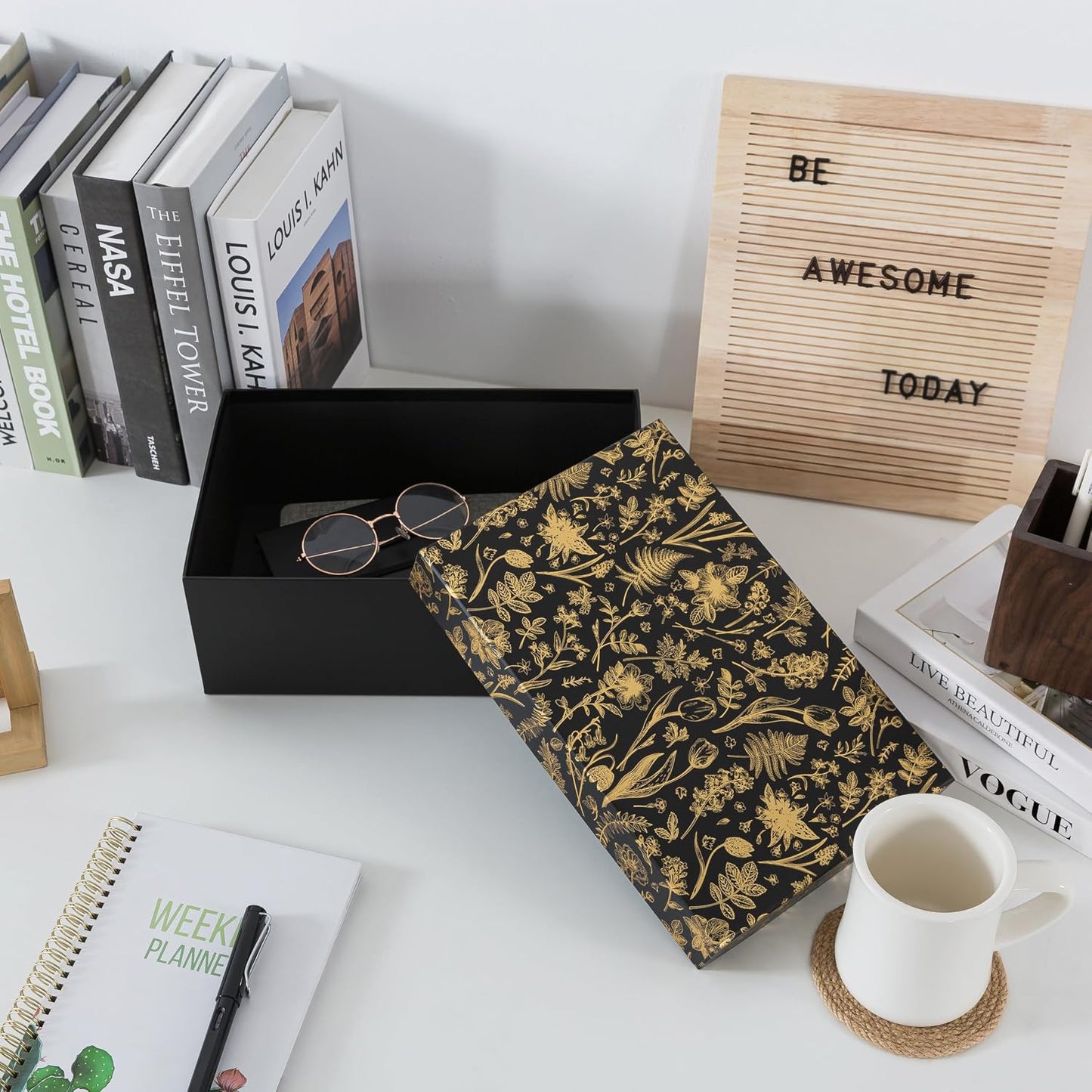 Memory Box for Keepsakes / Golden Twilight / 11.7 x 7.7 x 4.5