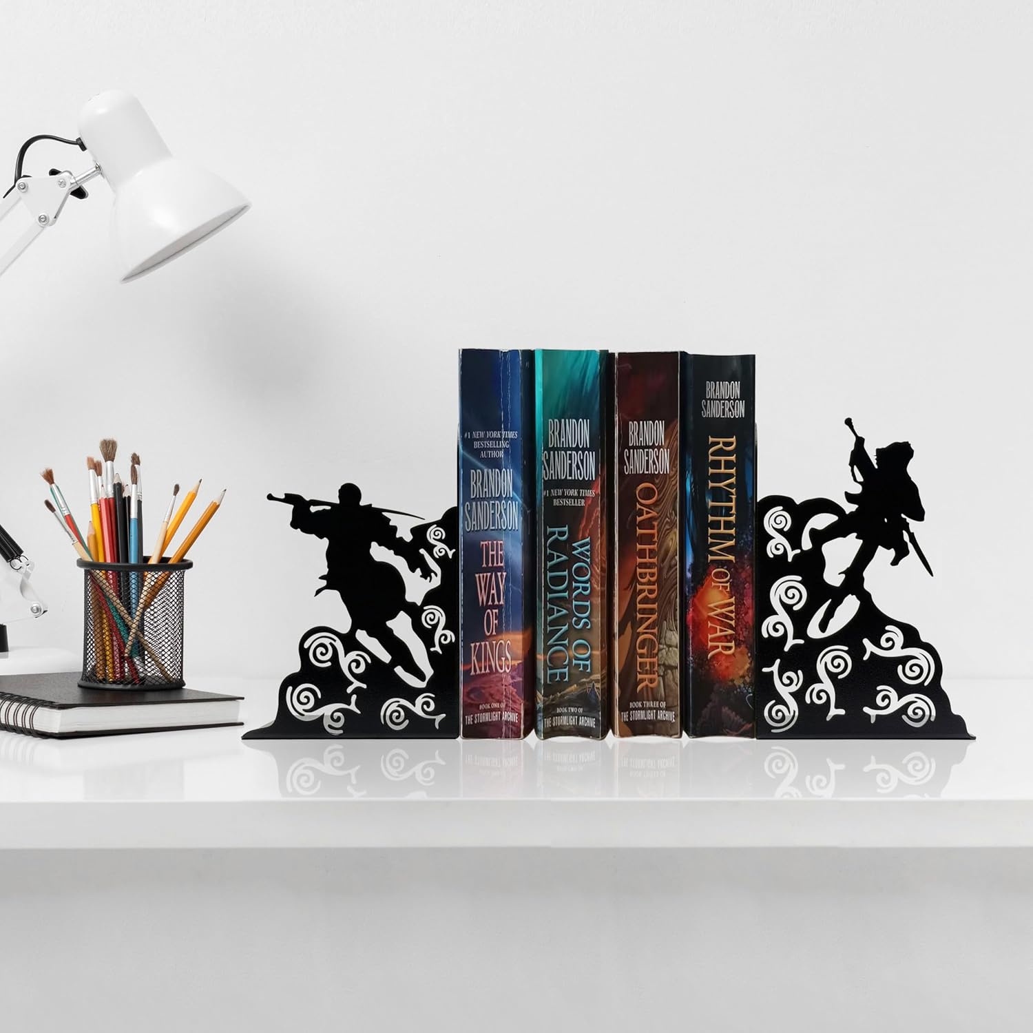 Sturdy Metal Bookends / Fantasy Bookends