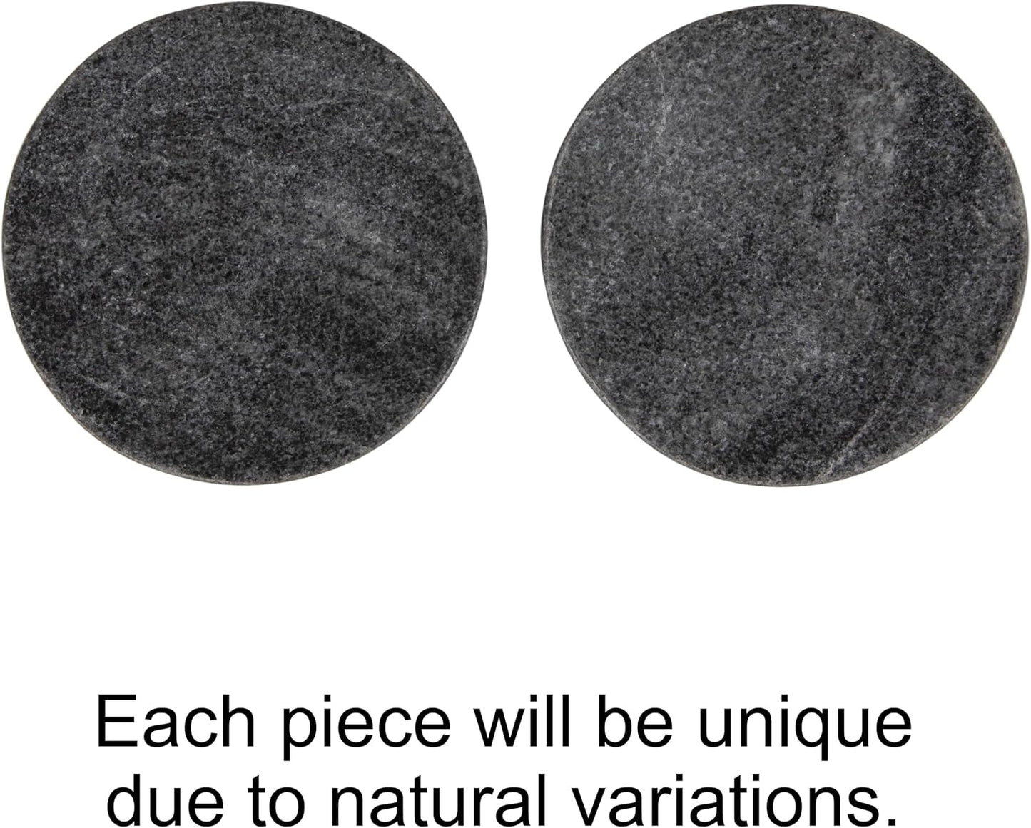 Marble Round Soapdish / Grey