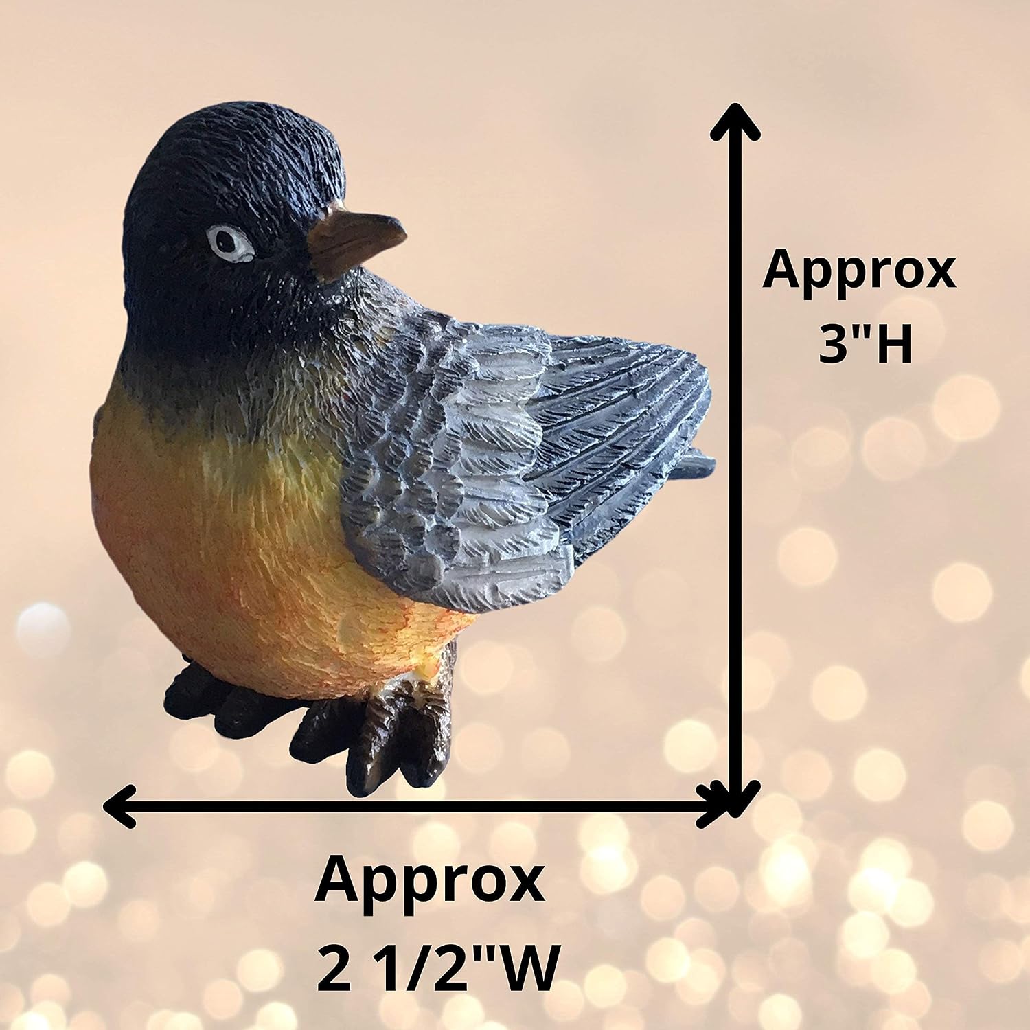 Robin Bird Figurines / Set of 3
