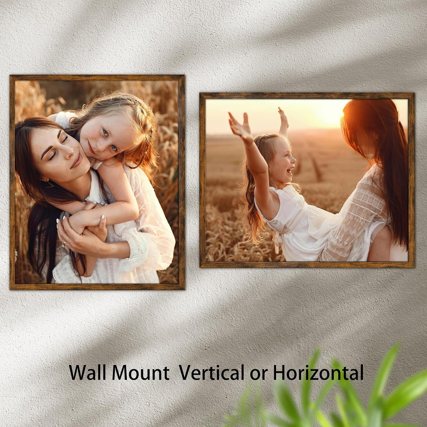 Giftgarden 16x20 Picture Frame Rustic Brown, 16 by 20 Thin Poster Photo Frame for Wall Display, Single