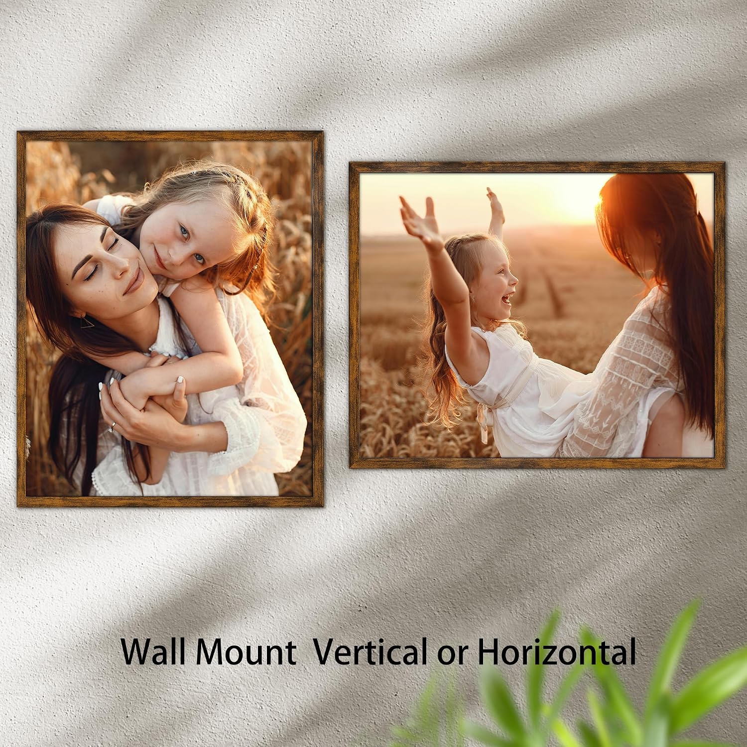Giftgarden 16x20 Picture Frame Rustic Brown, 16 by 20 Thin Poster Photo Frame for Wall Display, Single