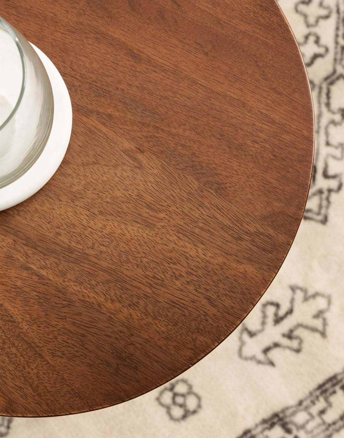 Transitional Wood Accent Pedestal / Walnut Brown / 12 x 12 x 23