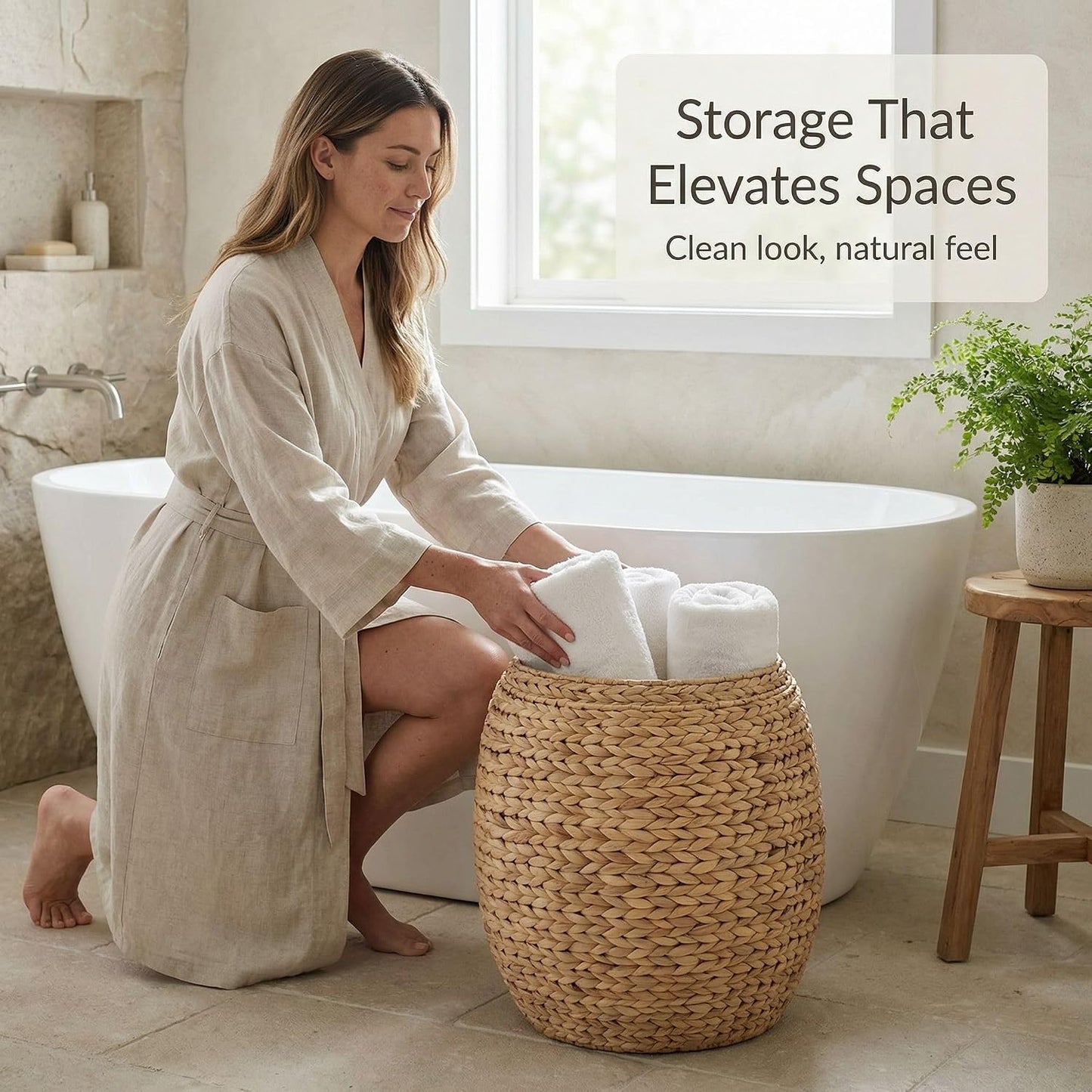 Multipurpose Woven Storage Basket / Natural