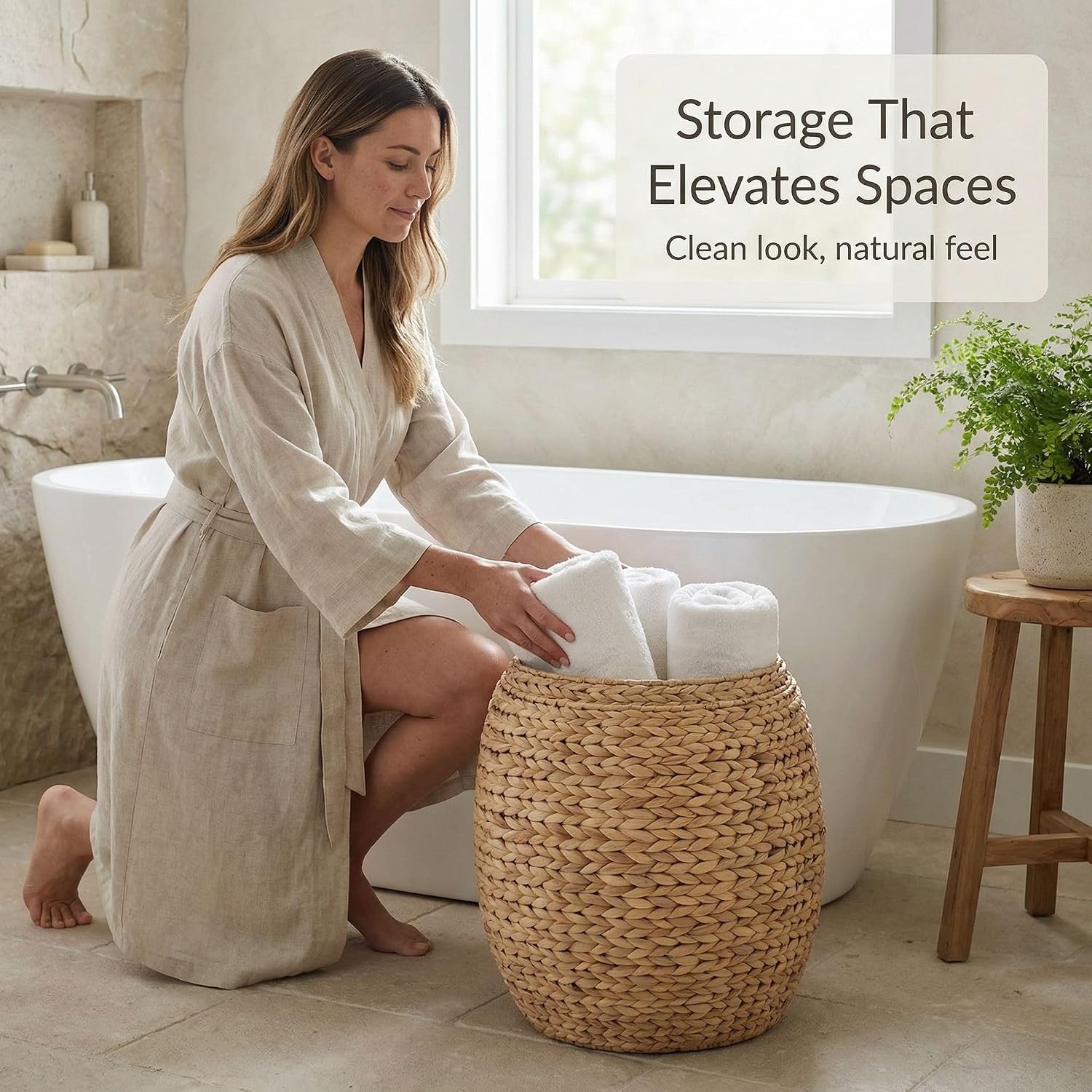 Multipurpose Woven Storage Basket / Natural