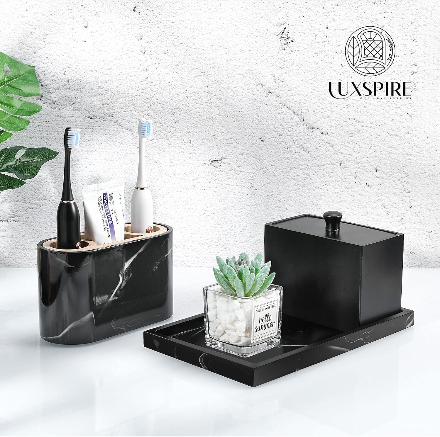 Bathroom Vanity Tray / Ink Black / M