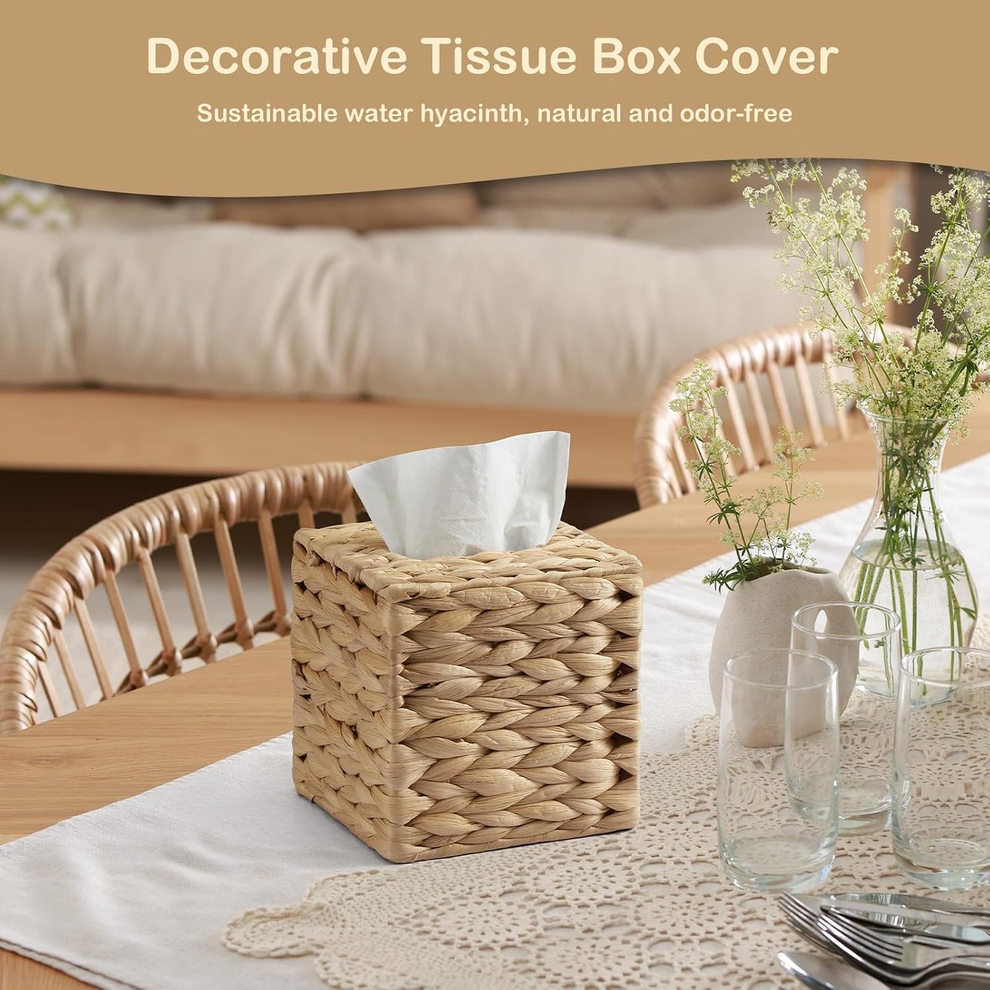 Woven Facial Tissue Holder