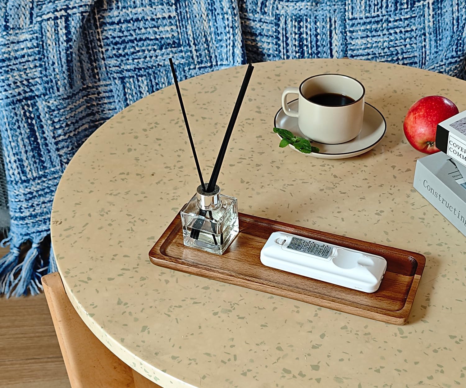 Small Wooden Tray Rectangular Serving Tray / Rectangular x 1 / 11.3 x 4.1 x 0.6